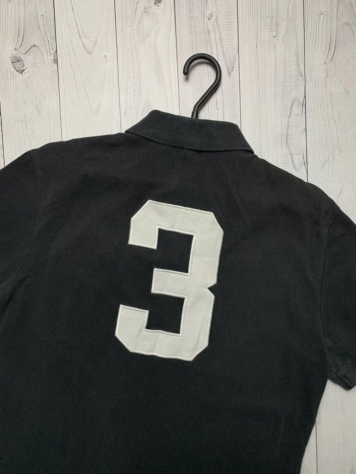 Polo Ralph Lauren Vintage polo Ralph Lauren black big logo number distressed Size US M / EU 48-50 / 2 - 4 Thumbnail