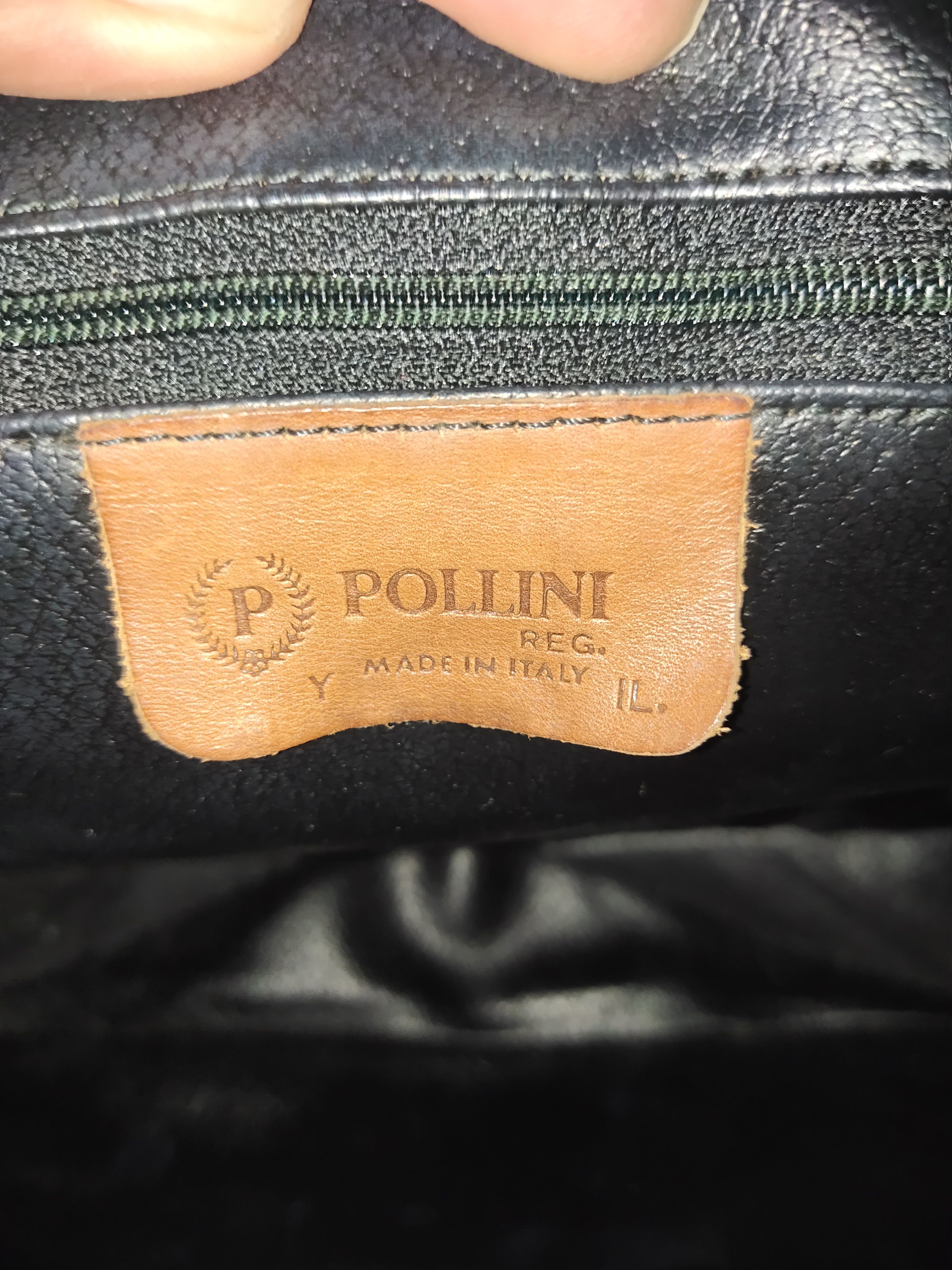 Leather × Pollini Pollini Monogram Leather Handle Bag Size ONE SIZE - 3 Thumbnail