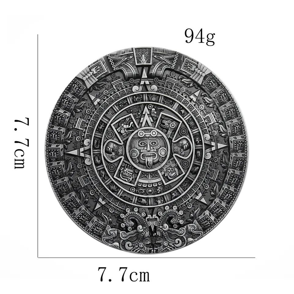 Japanese Brand Aztec Solar Calendar Belt Buckle ( no belt ) Size ONE SIZE - 2 Thumbnail