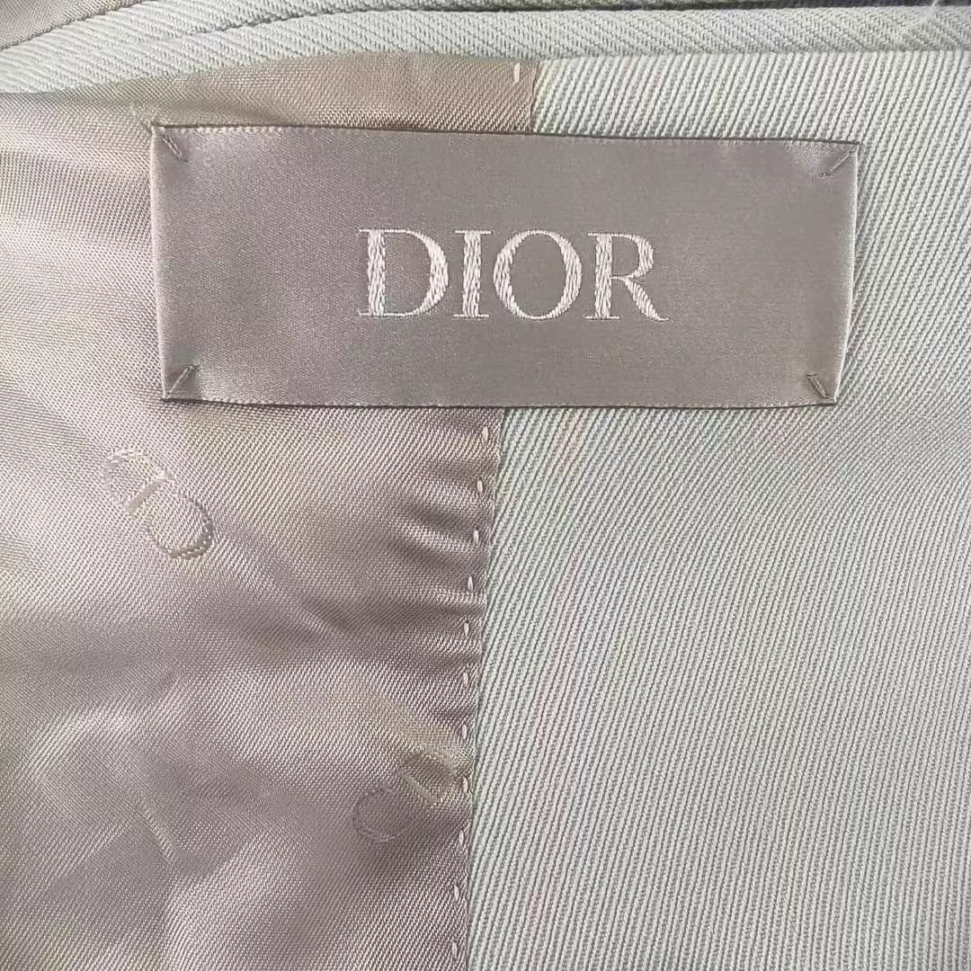 Dior DIOR Qblique chest pocket blazer men's mint green Size 50R - 3 Thumbnail