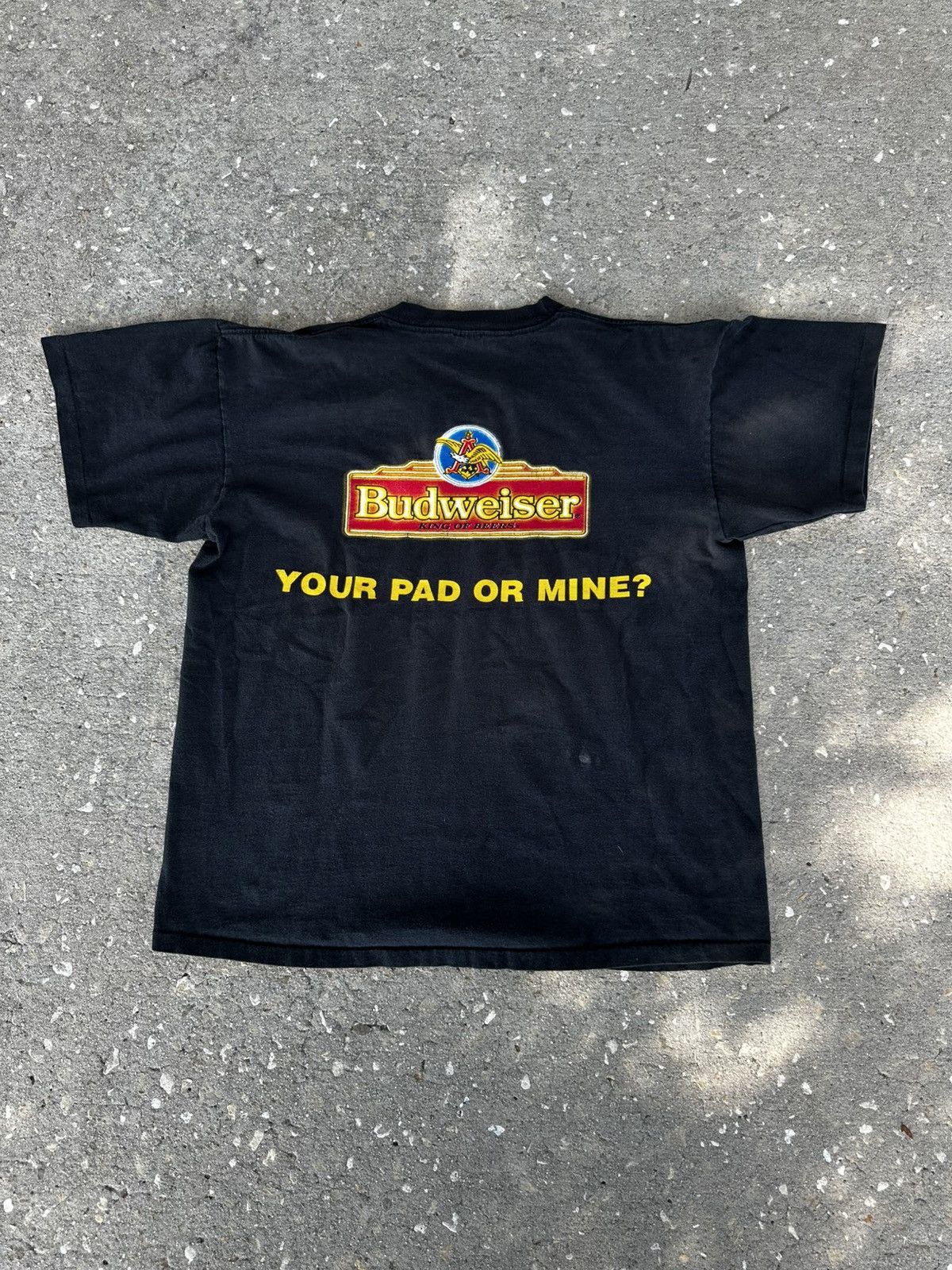 Budweiser Vintage 1995 Budweiser “Your pad or mine” Made in USA Shirt Size US L / EU 52-54 / 3 - 5 Thumbnail