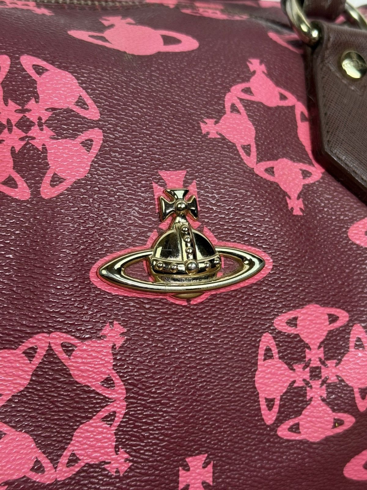 Vivienne Westwood Vivienne Westwood Orb Logo Allover Mini Handle Bag Size ONE SIZE - 2 Thumbnail