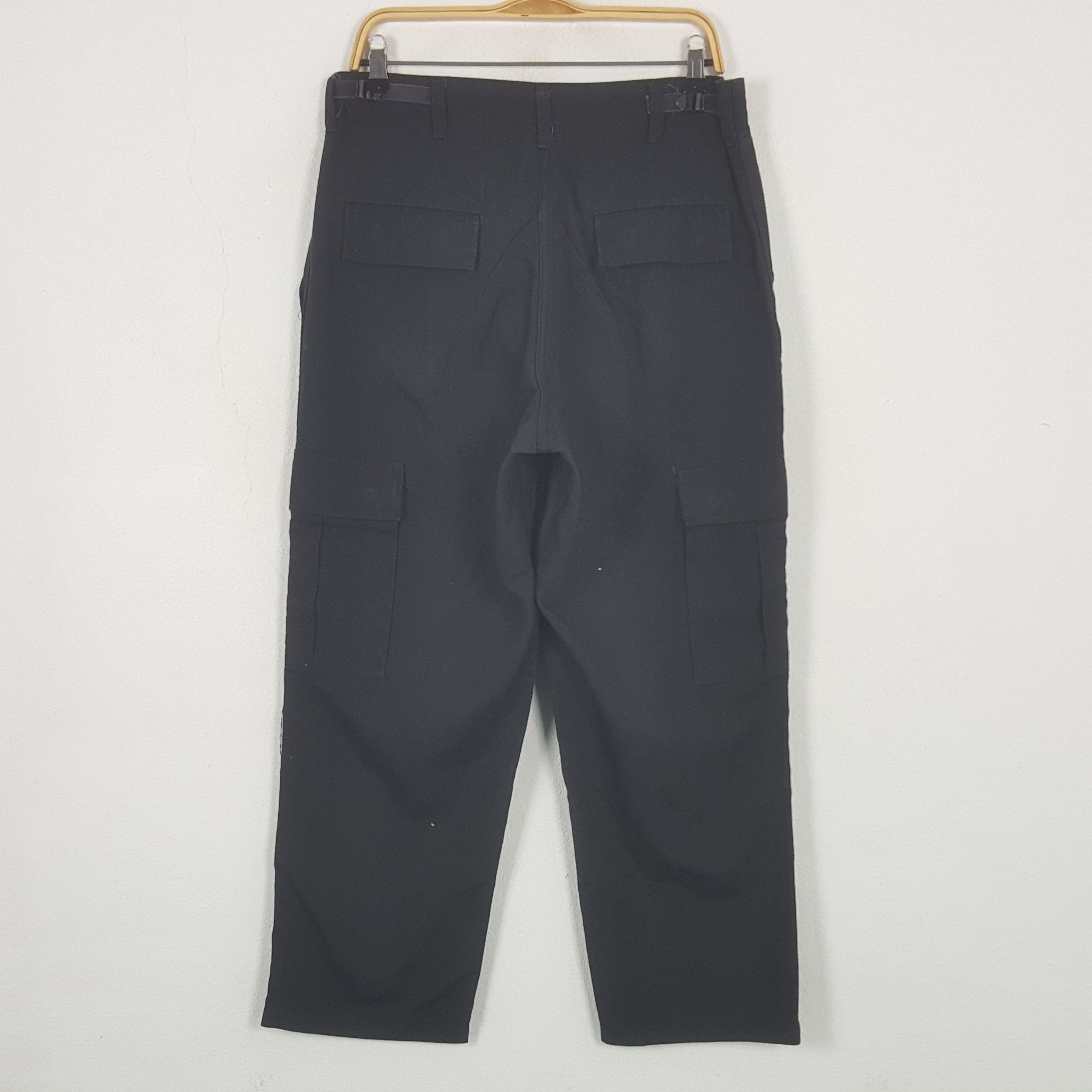 Designer Vintage Trouder Combat Black Cargo Pants Size US 30 / EU 46 - 4 Thumbnail