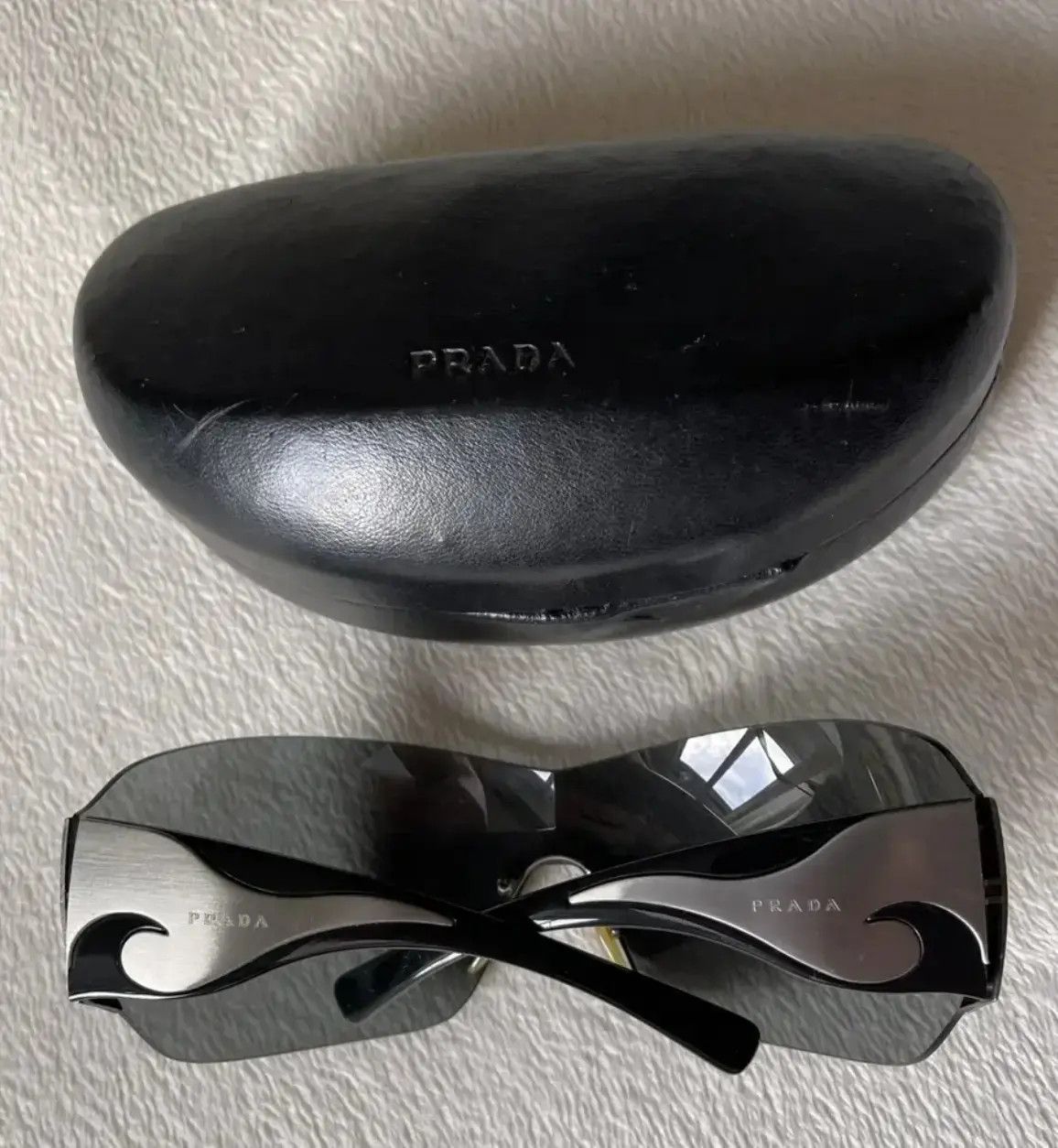 Prada PRADA Sunglasses Flame Star Fire Rimless Symbole Shield Mask Size ONE SIZE - 2 Thumbnail