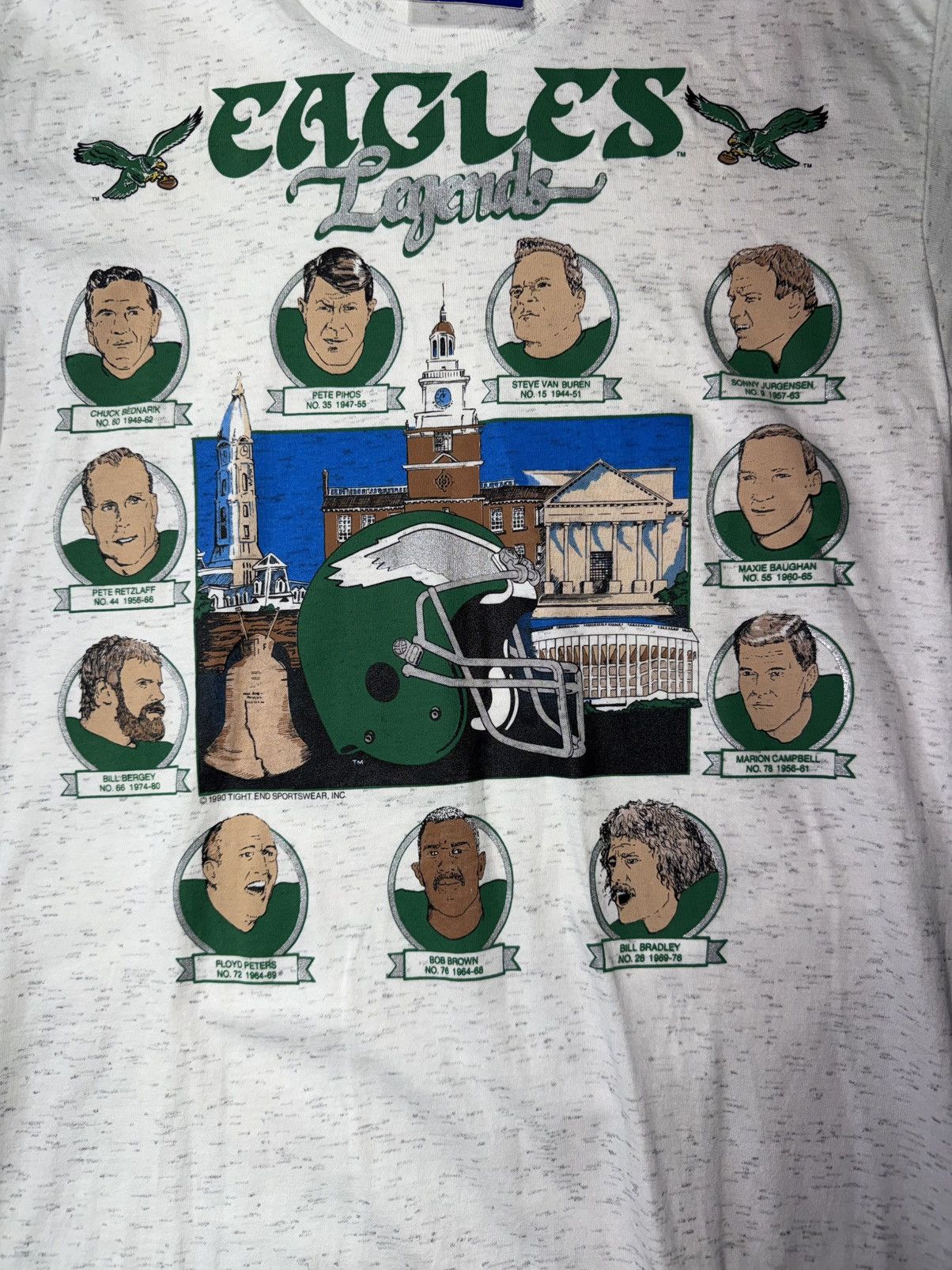Other VINTAGE NWT 1990 Philadelphia Eagles Team Legends T-shirt Size US M / EU 48-50 / 2 - 2 Thumbnail
