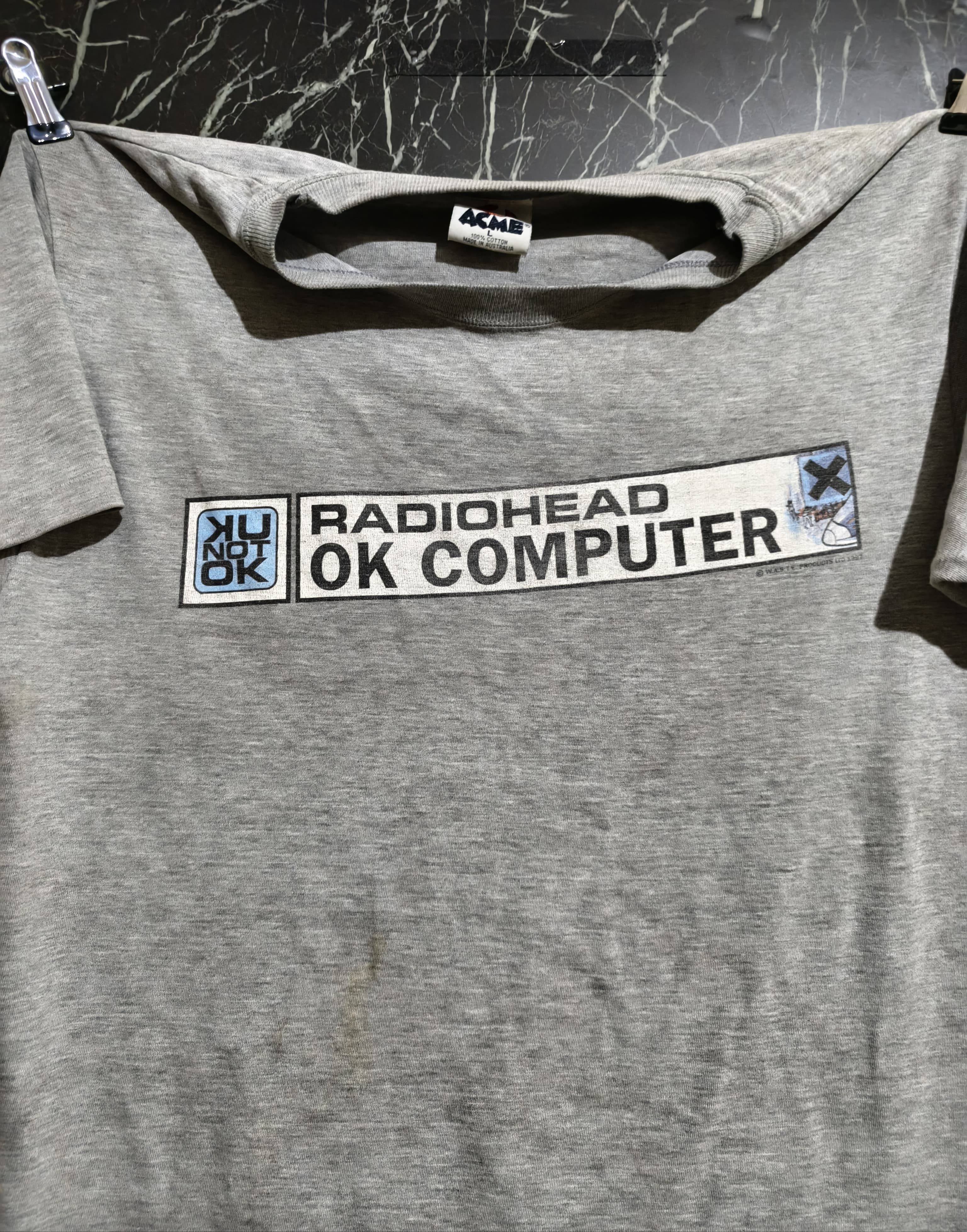 Band Tees Vintage 90s Radiohead OK Computer Band Tshirt Size US L / EU 52-54 / 3 - 2 Thumbnail