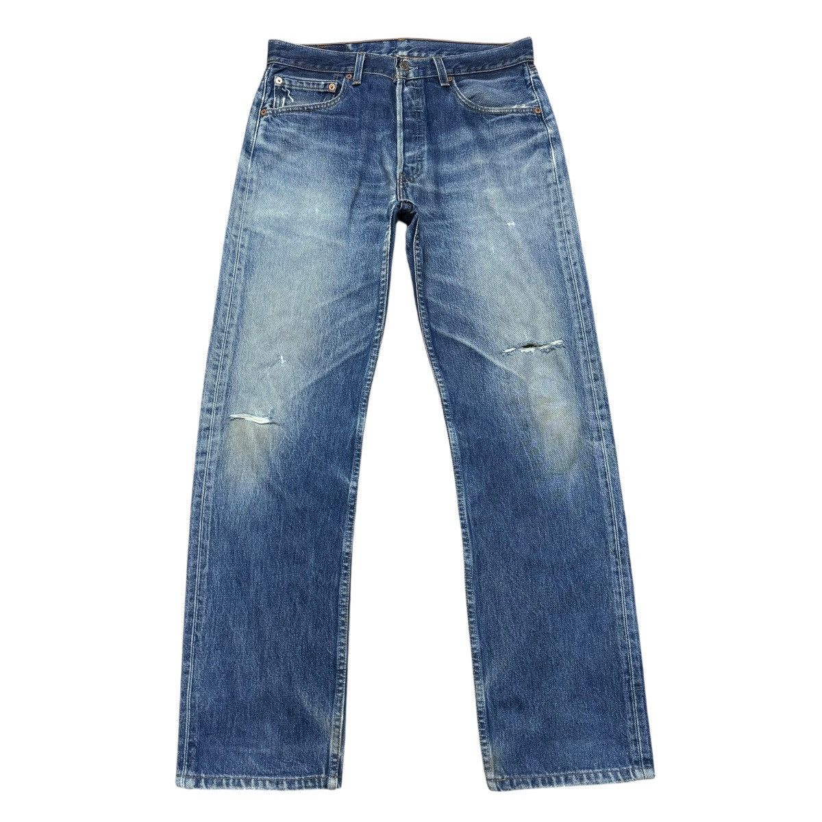 Levi's Vintage Levis 501 Distressed Denim Jeans Size US 32 / EU 48 - 1 Thumbnail
