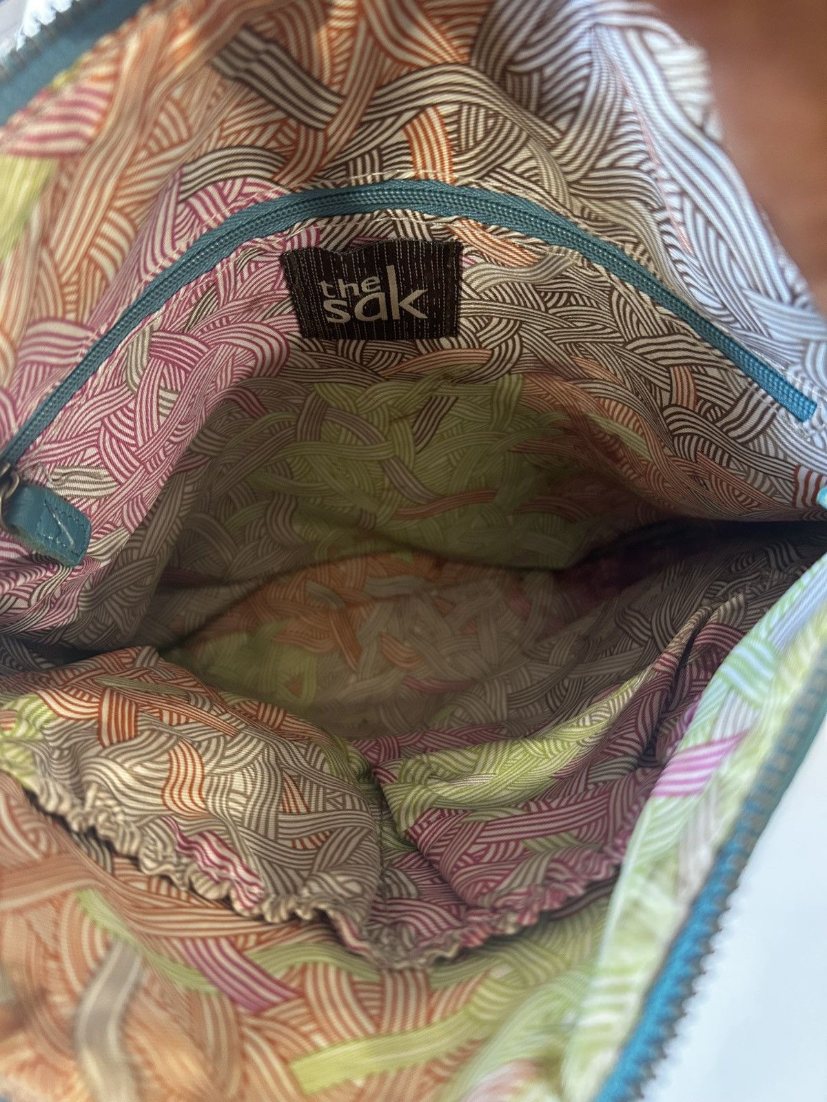 The Sak The Sak Turquoise Lucia Crossbody Leather Handbag Size ONE SIZE - 3 Thumbnail