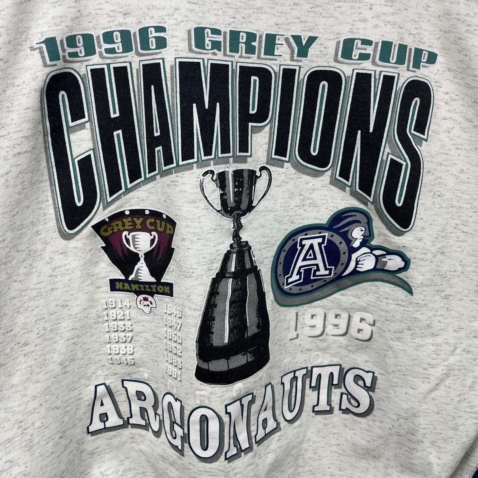 Vintage Vintage 1996 Gray Cup Champions LargeArgonauts Edmonton Size US L / EU 52-54 / 3 - 3 Thumbnail