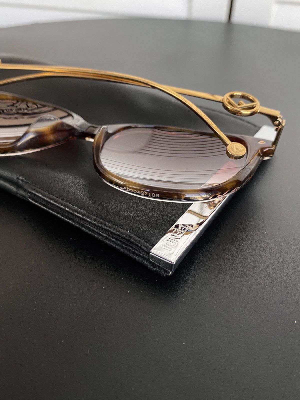 Fendi Fendi Eyeglasses Dark Havana FF0425/F086 140 Optical Glasses Size ONE SIZE - 18 Thumbnail