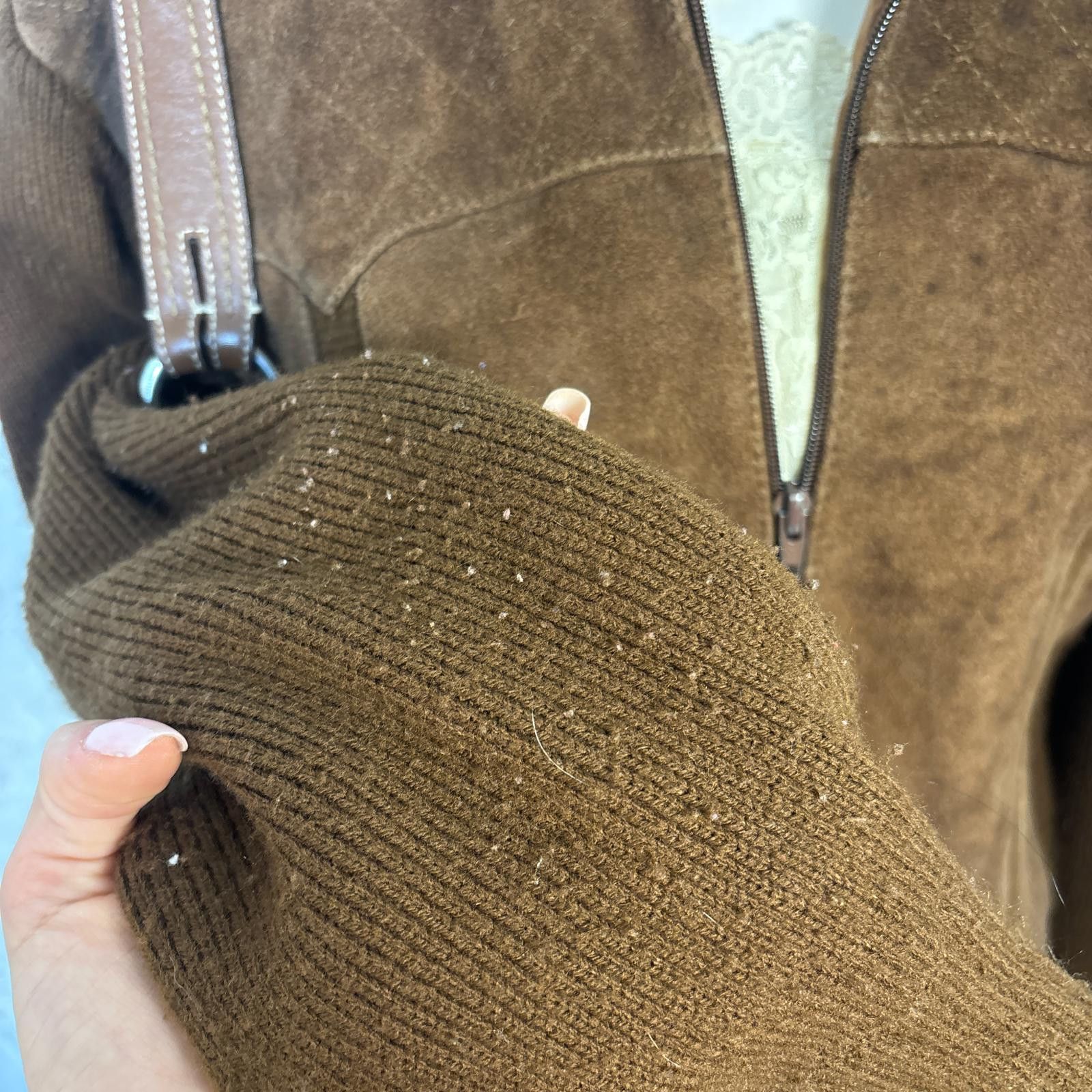 Other vintage cowhide leather suede jacket Size XL / US 12-14 / IT 48-50 - 6 Thumbnail