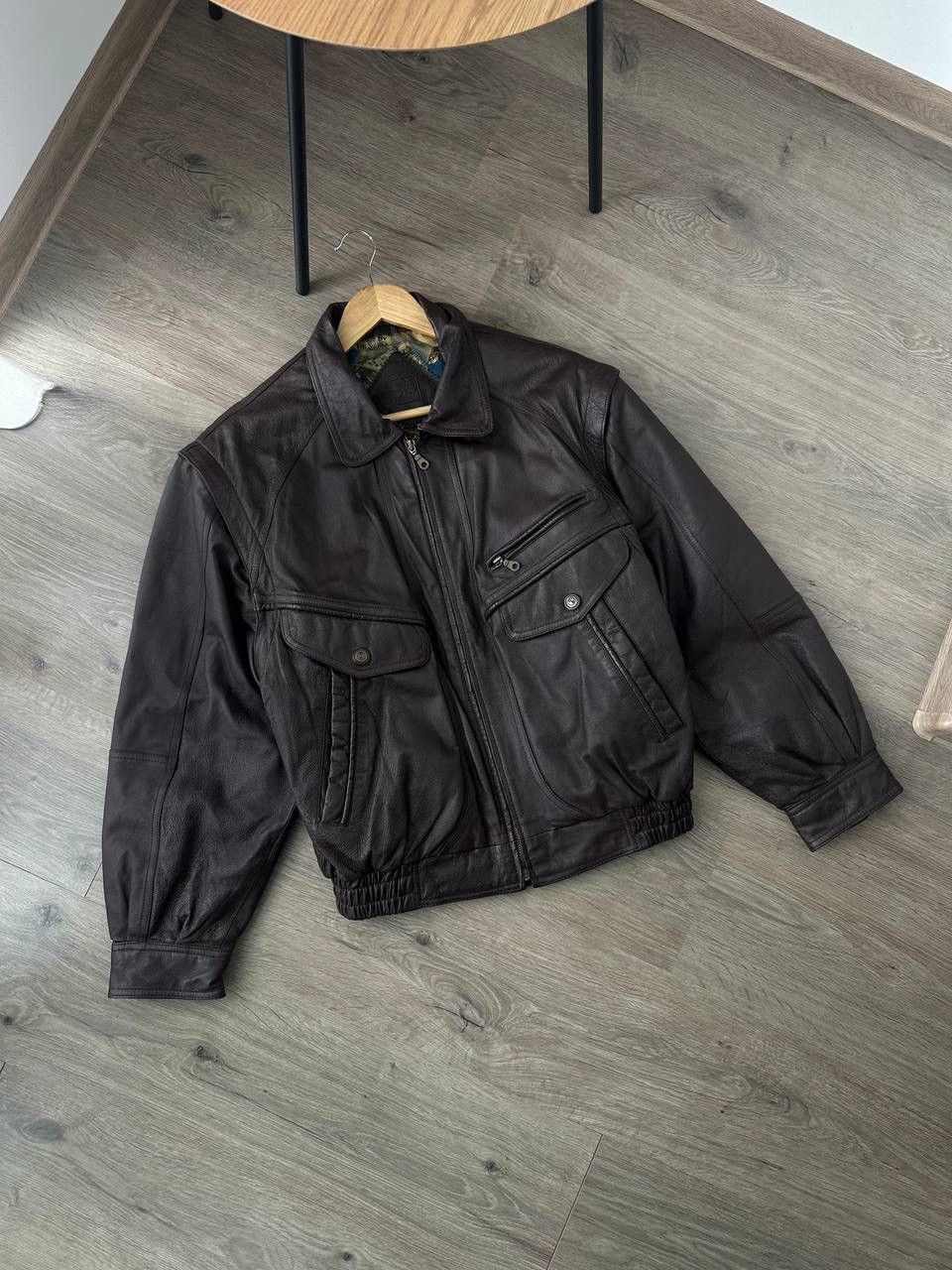 Genuine Leather × Japanese Brand × Vintage Vintage Japanese Genuine Leather Transformer Pocket Jacket Size US L / EU 52-54 / 3 - 2 Thumbnail