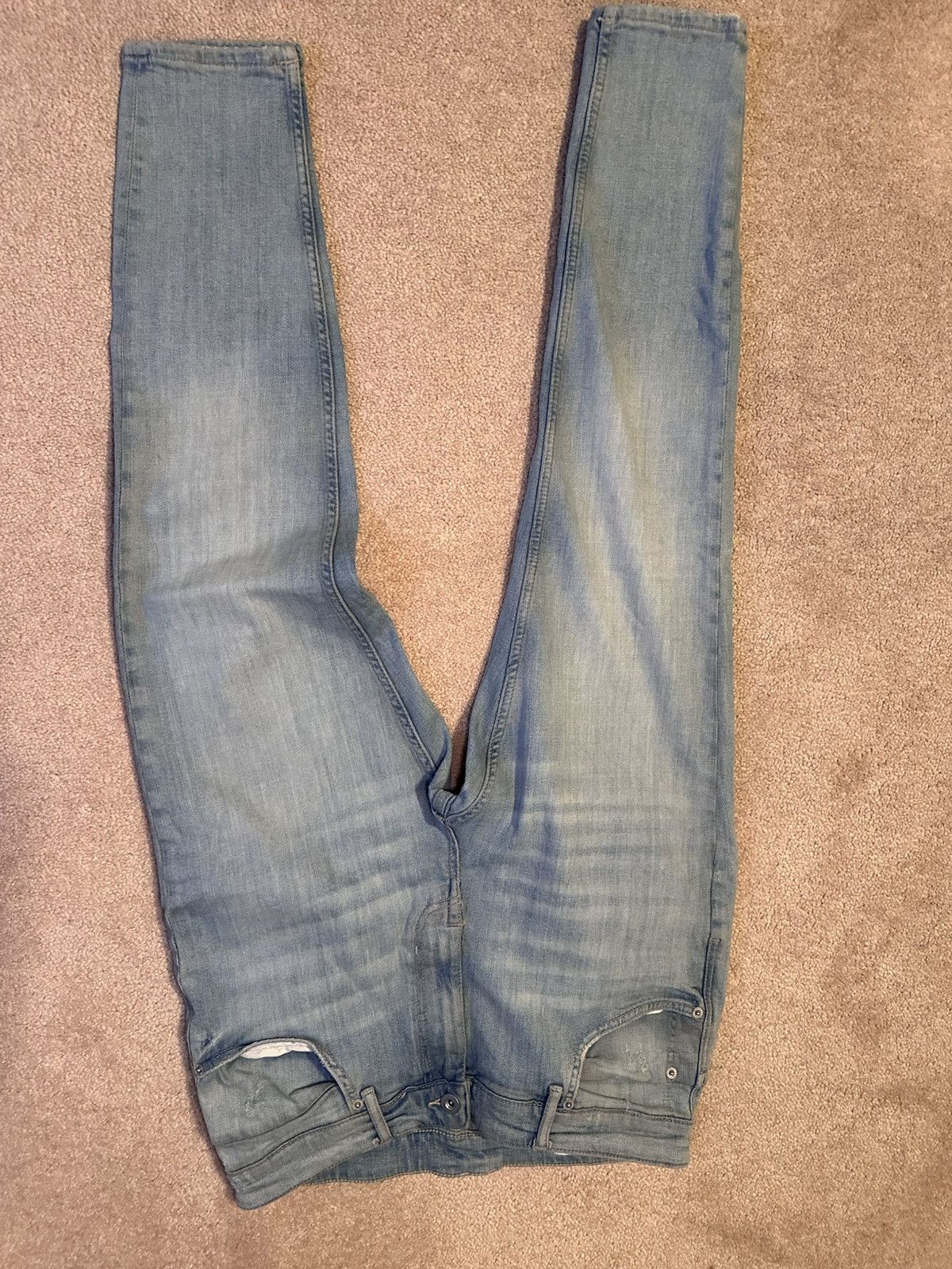 Zara ZARA LIGHT DENIEM SLIM FIT JEANS Size US 32 / EU 48 - 4 Thumbnail