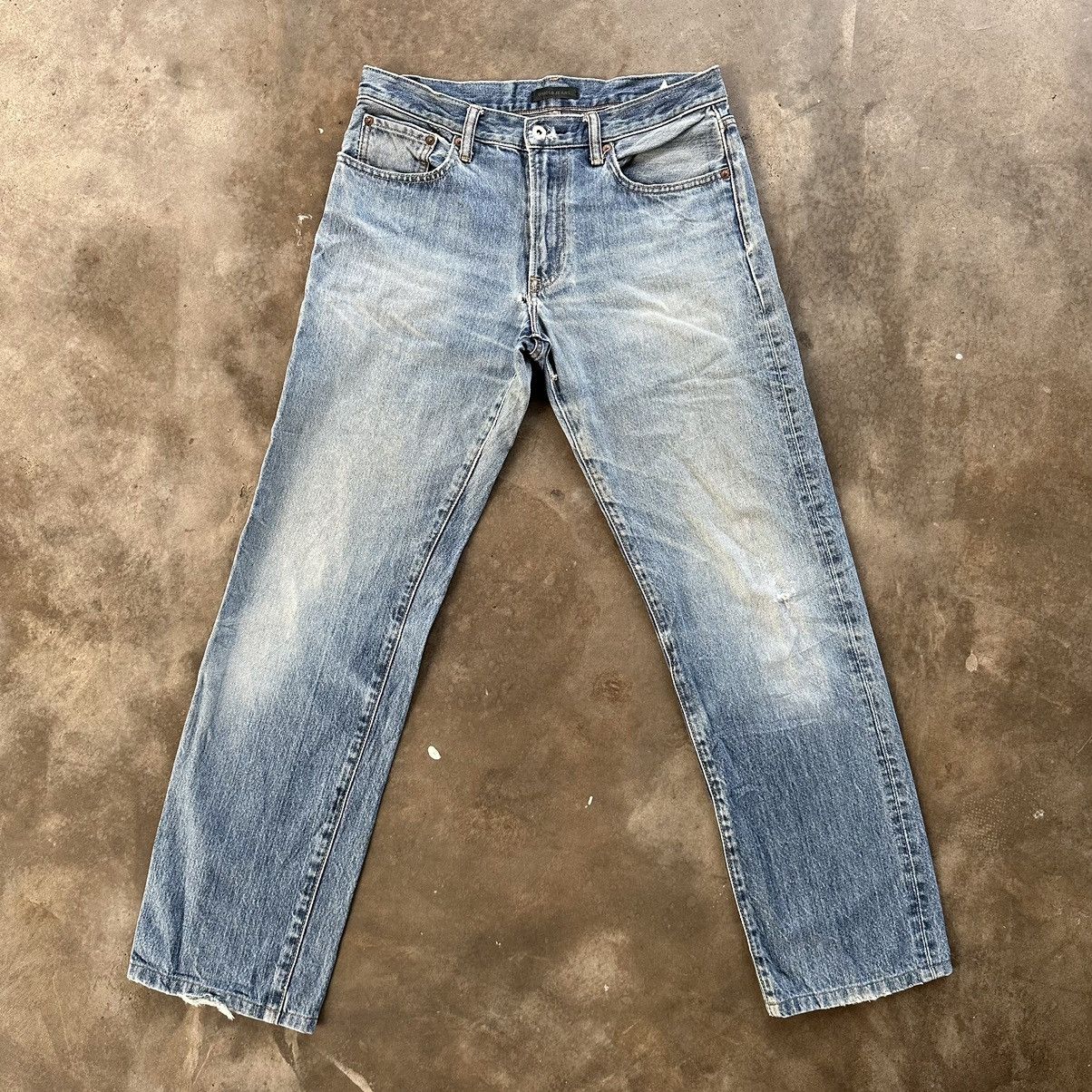 Japanese Brand Vintage Japanese Faded Jean Distressed Denim Pant W32 Size US 32 / EU 48 - 1 Thumbnail