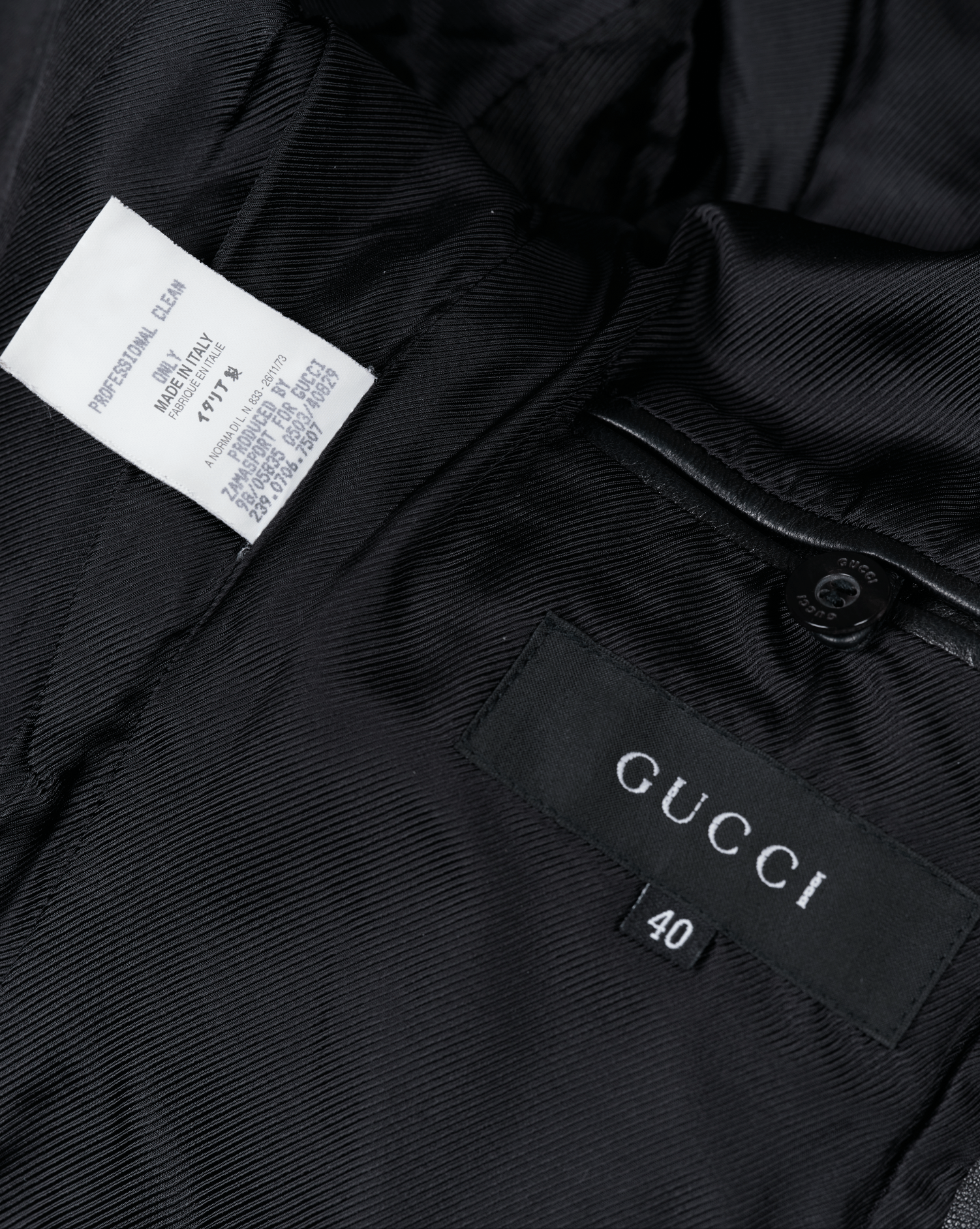 Gucci 1998 Leather Blazer with Side Straps Size S / US 4 / IT 40 - 8 Thumbnail