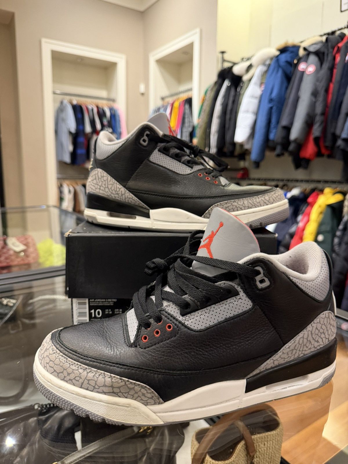 Jordan Brand Jordan 3 Retro OG ‘Black Cement (2024)’ Size US 10 / EU 43 - 1 Thumbnail