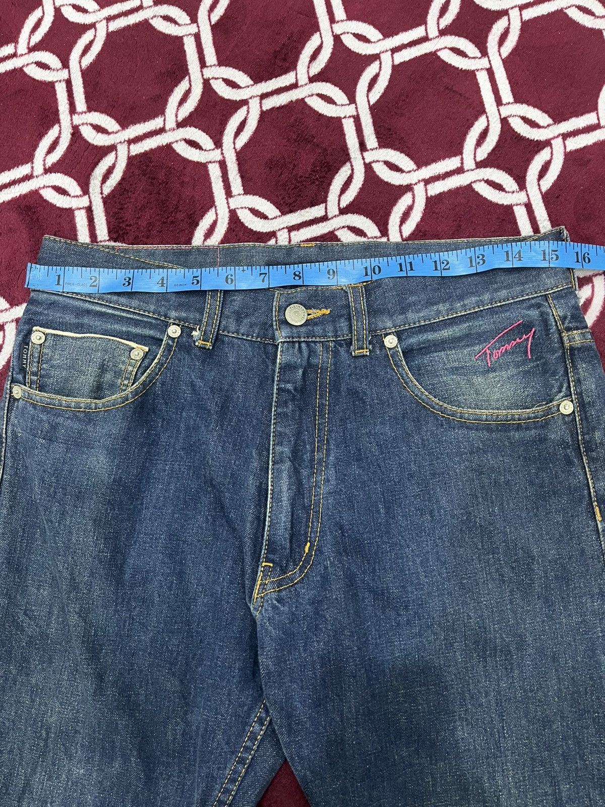 Tommy Hilfiger Tommy Hilfiger Red Selvedge Denim Size US 31 - 20 Thumbnail