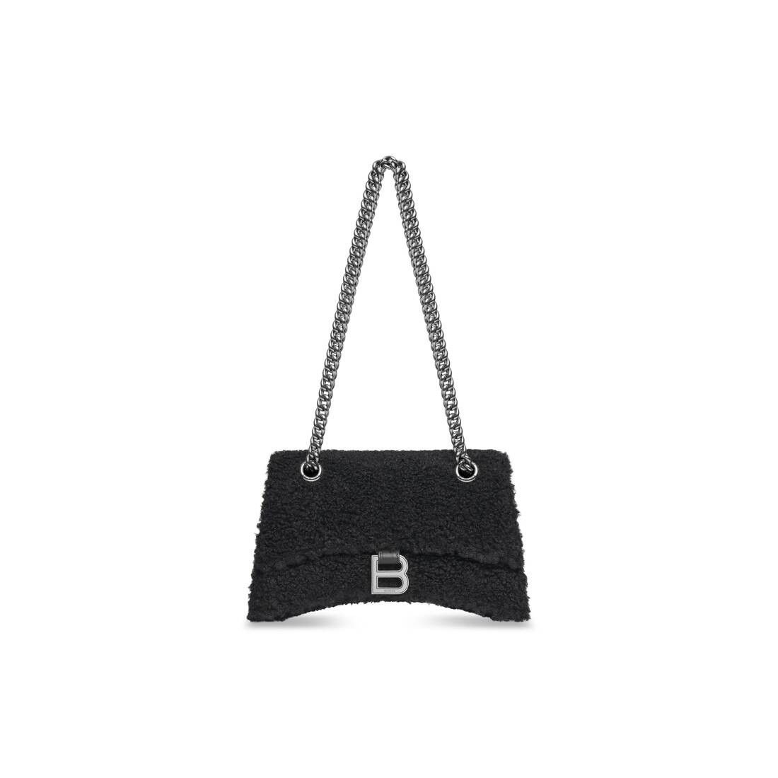 Balenciaga oc11z0825 Size: OS / Crush Small Chain Bag Shearling Bag Size ONE SIZE - 1 Thumbnail