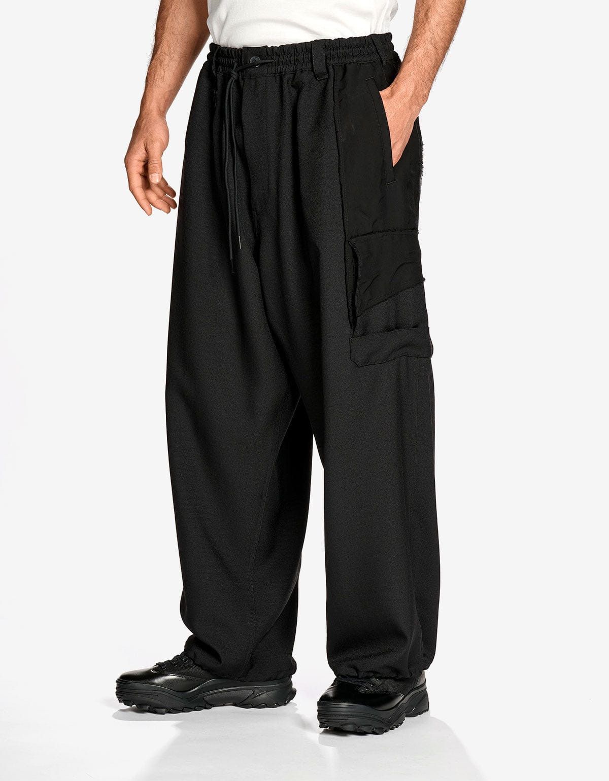 Y-3 Y-3 Black Sport Uniform Straight Pants Size US 36 / EU 52 - 2 Thumbnail