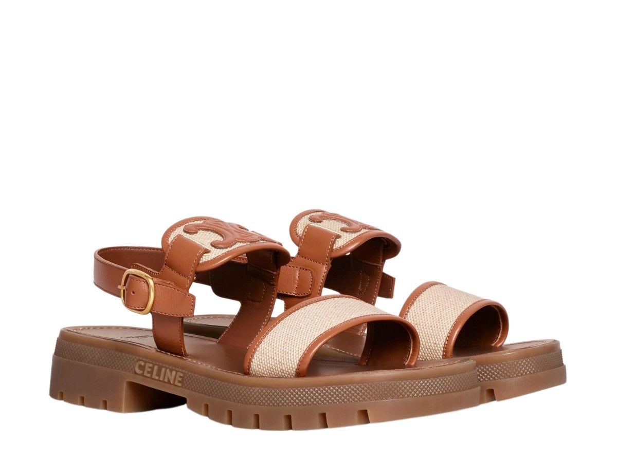 Celine o1bcso1str0625 353872270C Sandals in Tan / Dark Beige Size US 6 / IT 36 - 2 Thumbnail