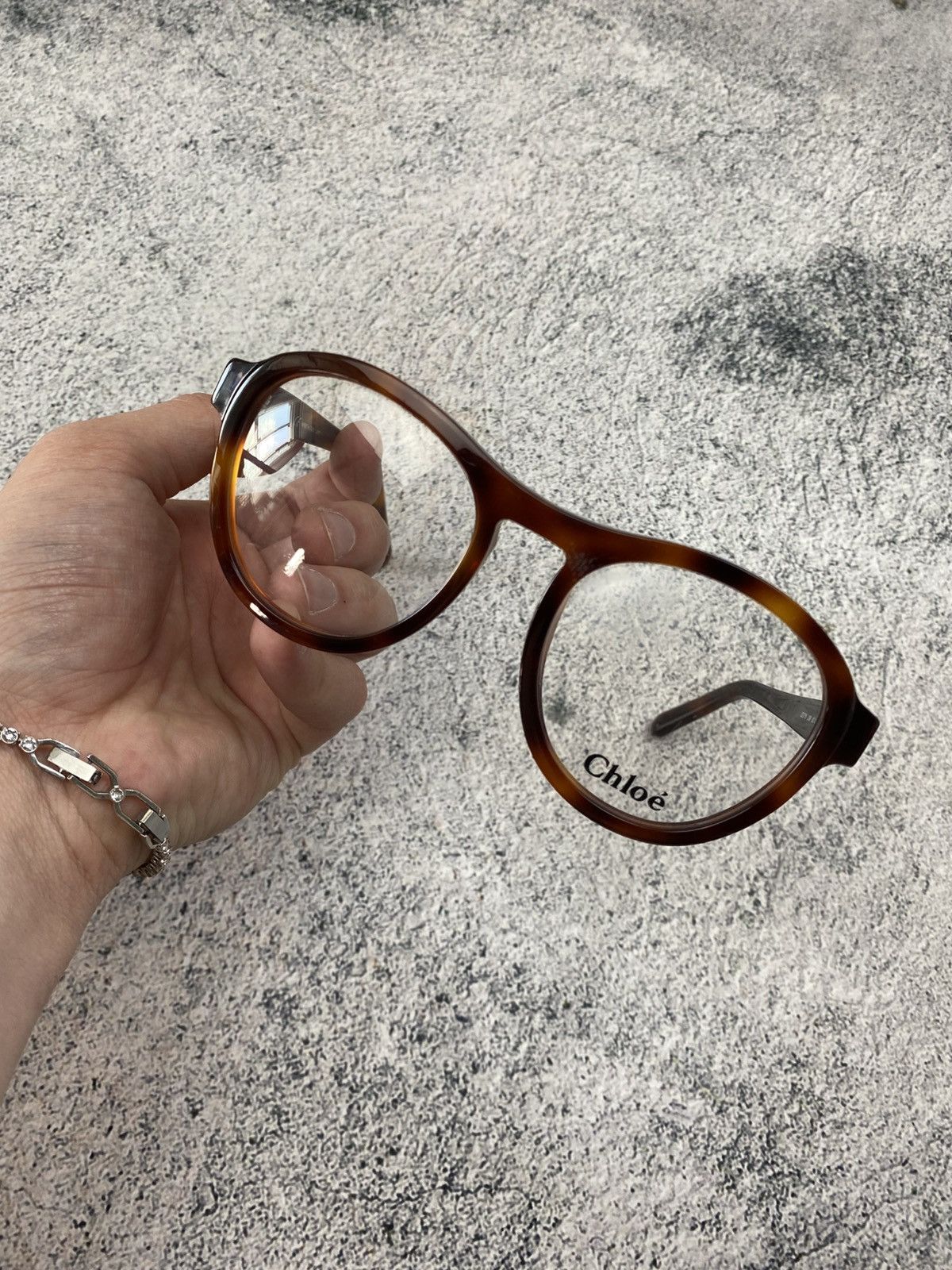 Chloe Rare Chloe Round Tortoise Optical Glasses Frames Size ONE SIZE - 23 Thumbnail