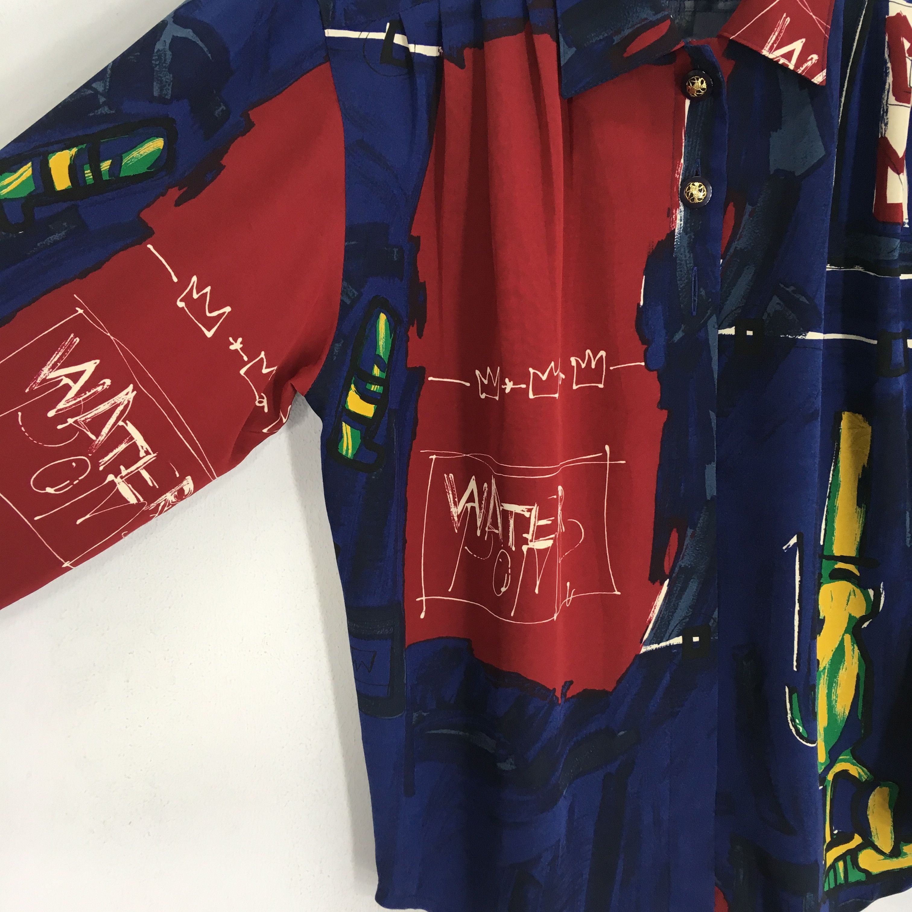 Japanese Brand Vintage Novelty Baroque Silk Shirt Pop Art Pattern JMB Shirt Size M / US 6-8 / IT 42-44 - 4 Thumbnail