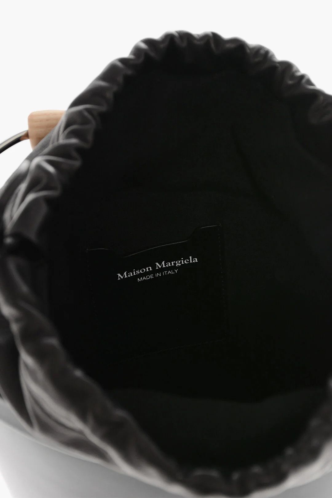 Maison Margiela og1mm0326 Size: OS / Patent Leather Bucket Bag in Black Size ONE SIZE - 5 Thumbnail