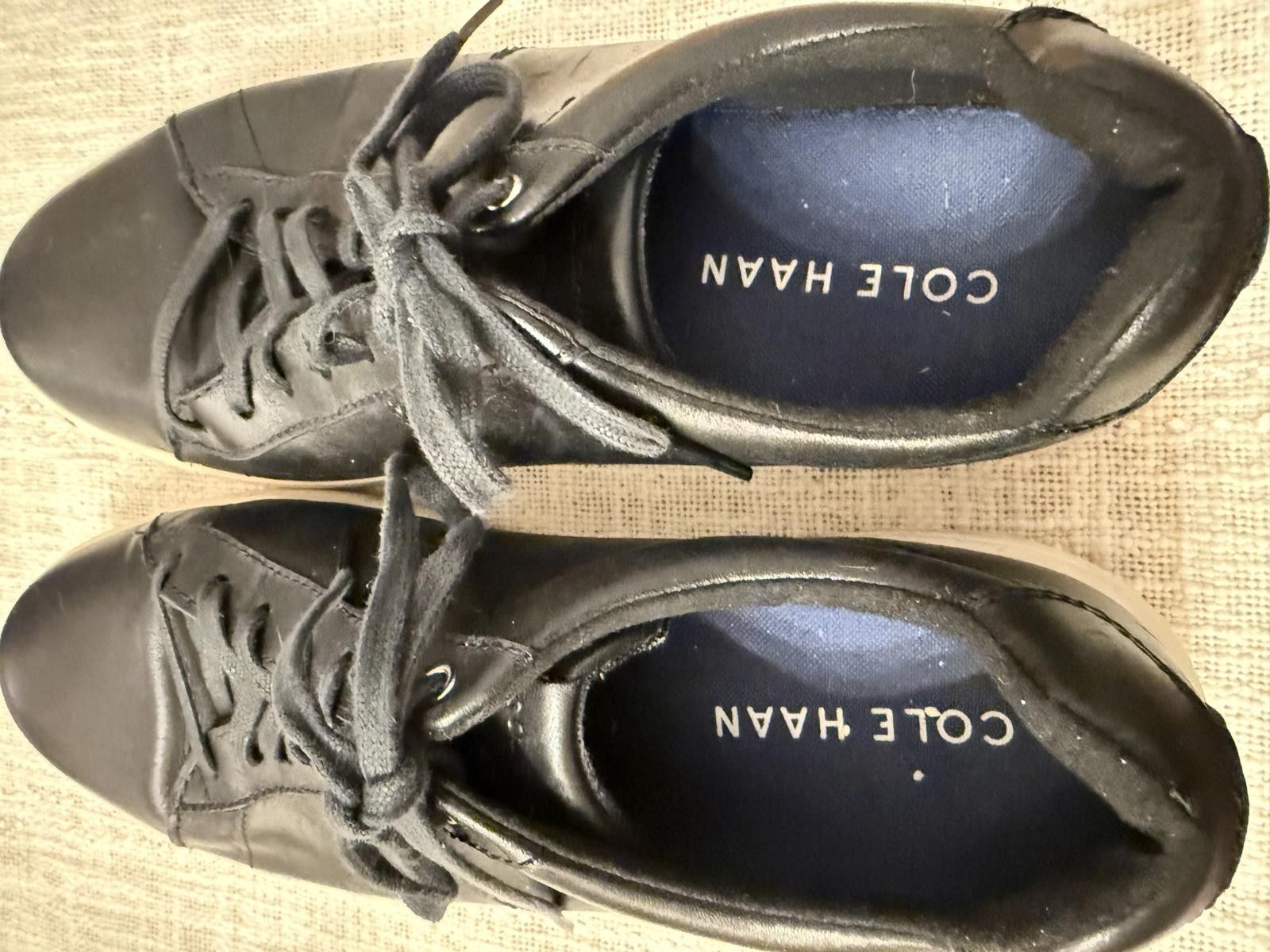 Cole Haan Cole Haan Men's Black Leather Sneakers Size 9.5 M Size US 9.5 / EU 42-43 - 6 Thumbnail