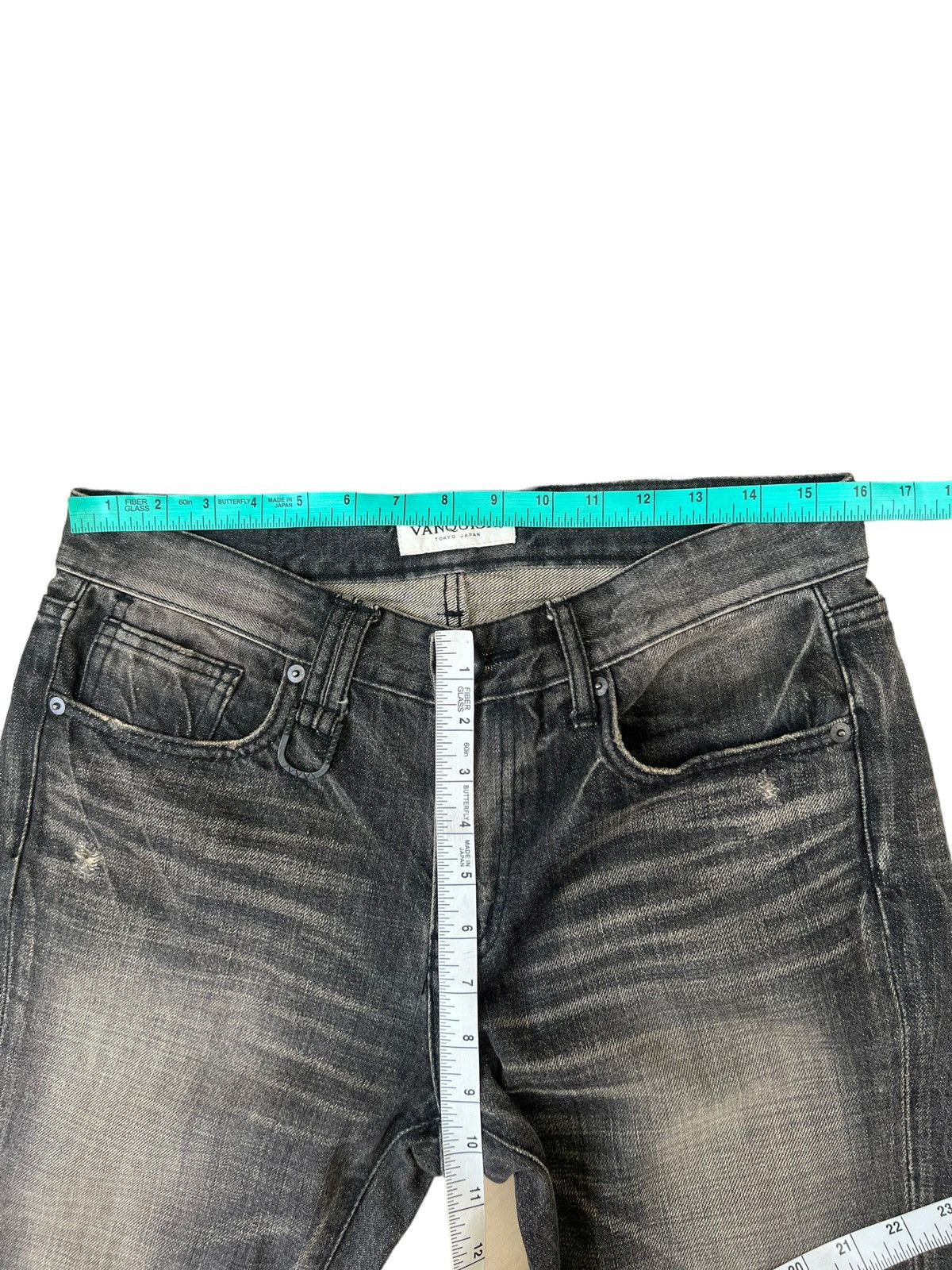Vanquish Mud Wash Vintage Vanquish Japan Fade Black Denim Slim Jeans Size US 30 / EU 46 - 3 Thumbnail