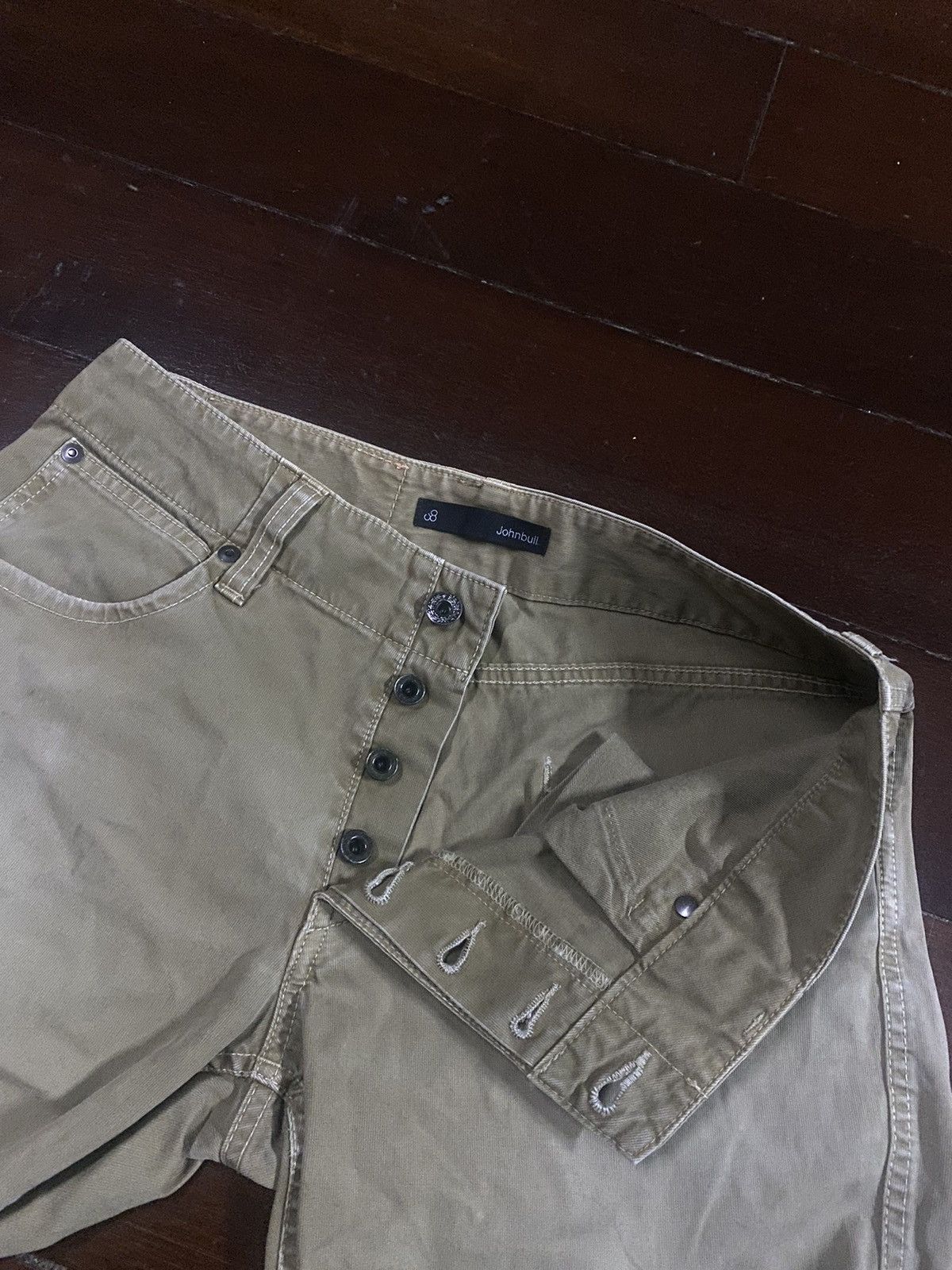 Blue Blue Japan Rare JOHNBULL cargo Denim Jeans faded Size US 31 - 8 Thumbnail