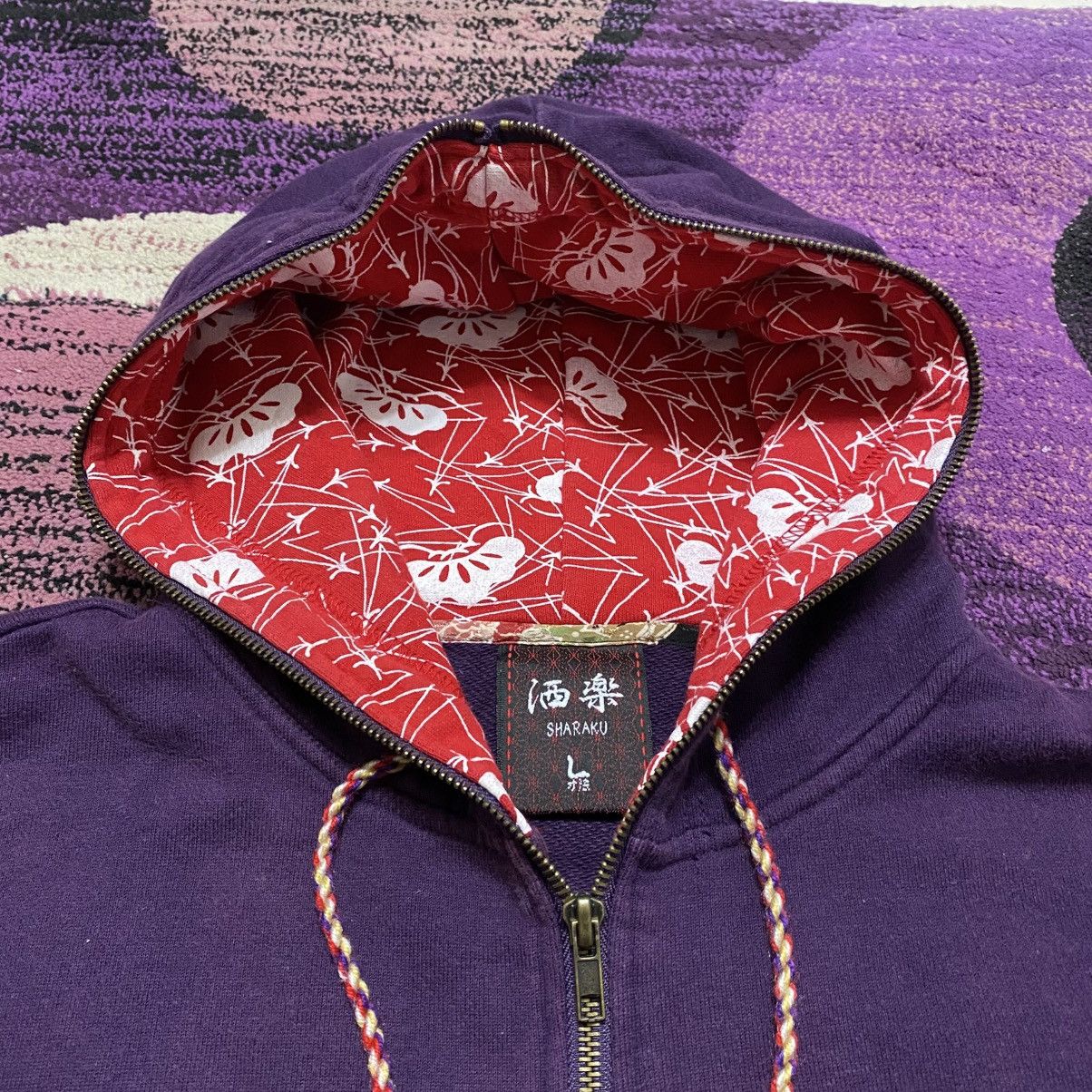 Other Rare Vintage Full Zipper Sharaku Japanese Style Hoodie Size US L / EU 52-54 / 3 - 6 Thumbnail