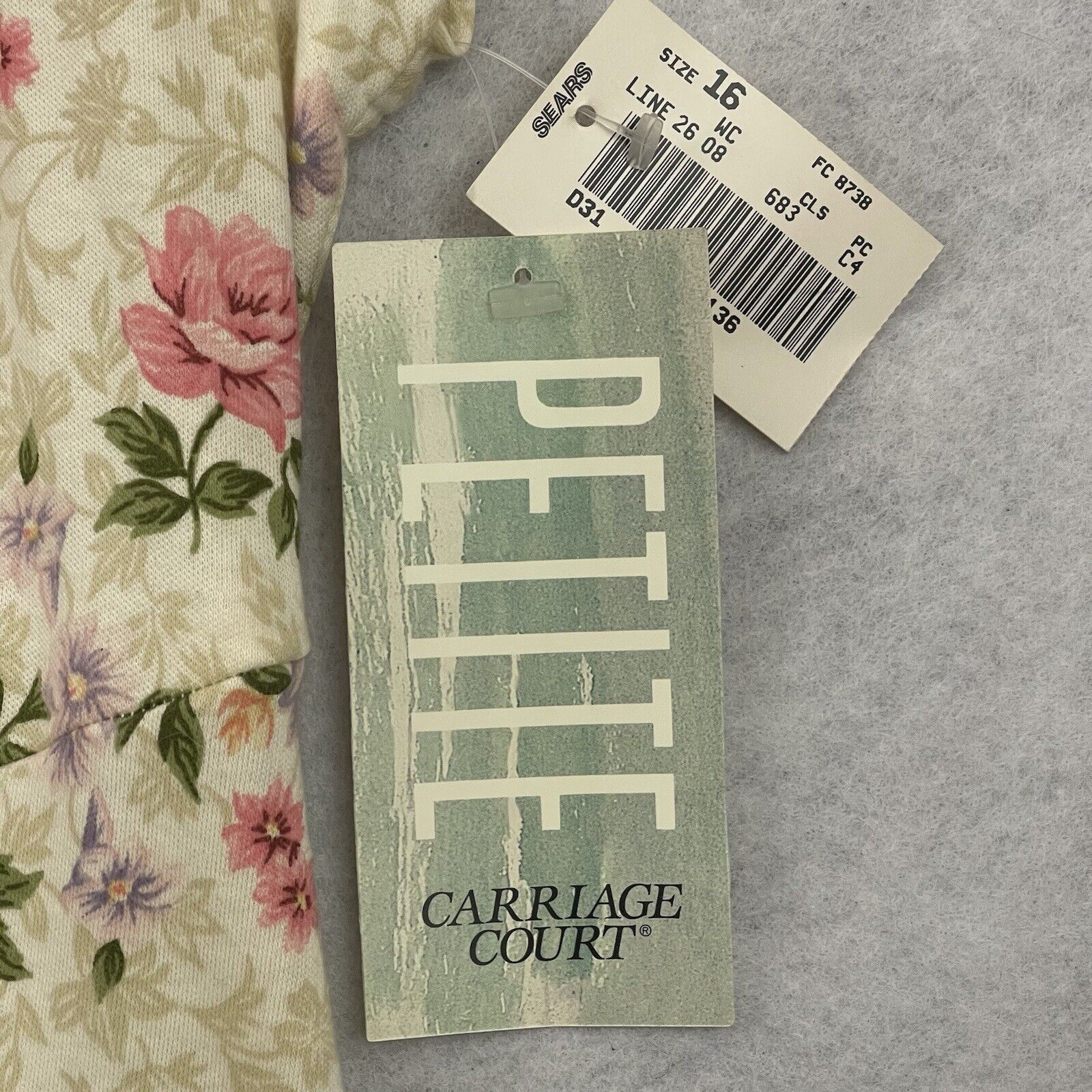 Other Ms Conduct Carriage Court Dress Womens 16P Floral Vintage Size XXL / US 16-18 / IT 52-54 - 11 Thumbnail