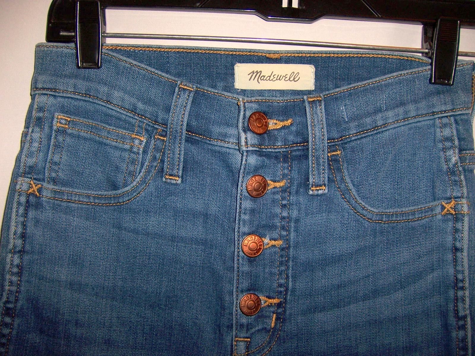 Madewell Madewell 10" High-Rise Roadtripper Skinny Jeans - Button -23 Size 23" - 3 Thumbnail