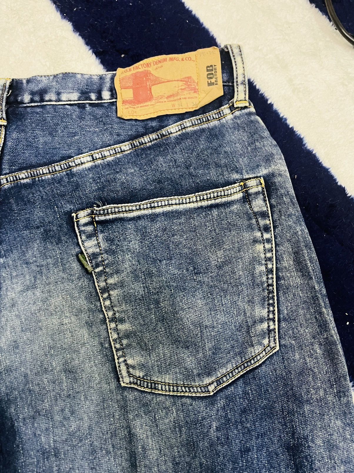FOB Factory × Japanese Brand F.O.B Factory Jeans (13) Size US 34 / EU 50 - 7 Thumbnail