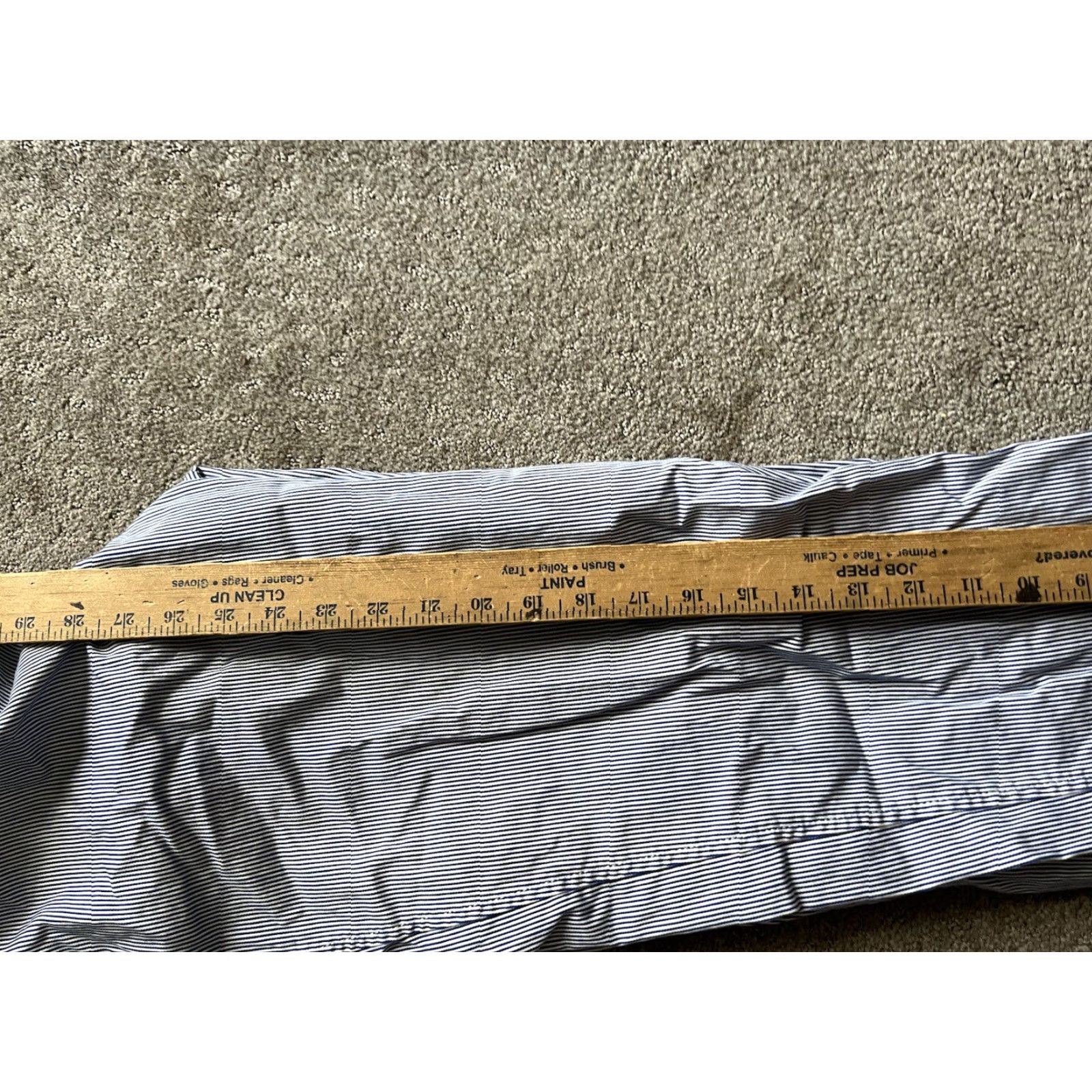 Talbots Talbots Pants Womens 12P Blue White Perfect Cropped Seersucker Stretch Waist Preppy Size 35" - 6 Thumbnail