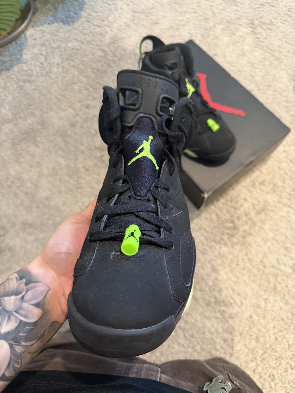 Jordan Brand Electric Green Jordan 6's Size US 8.5 / EU 41-42 - 7 Thumbnail