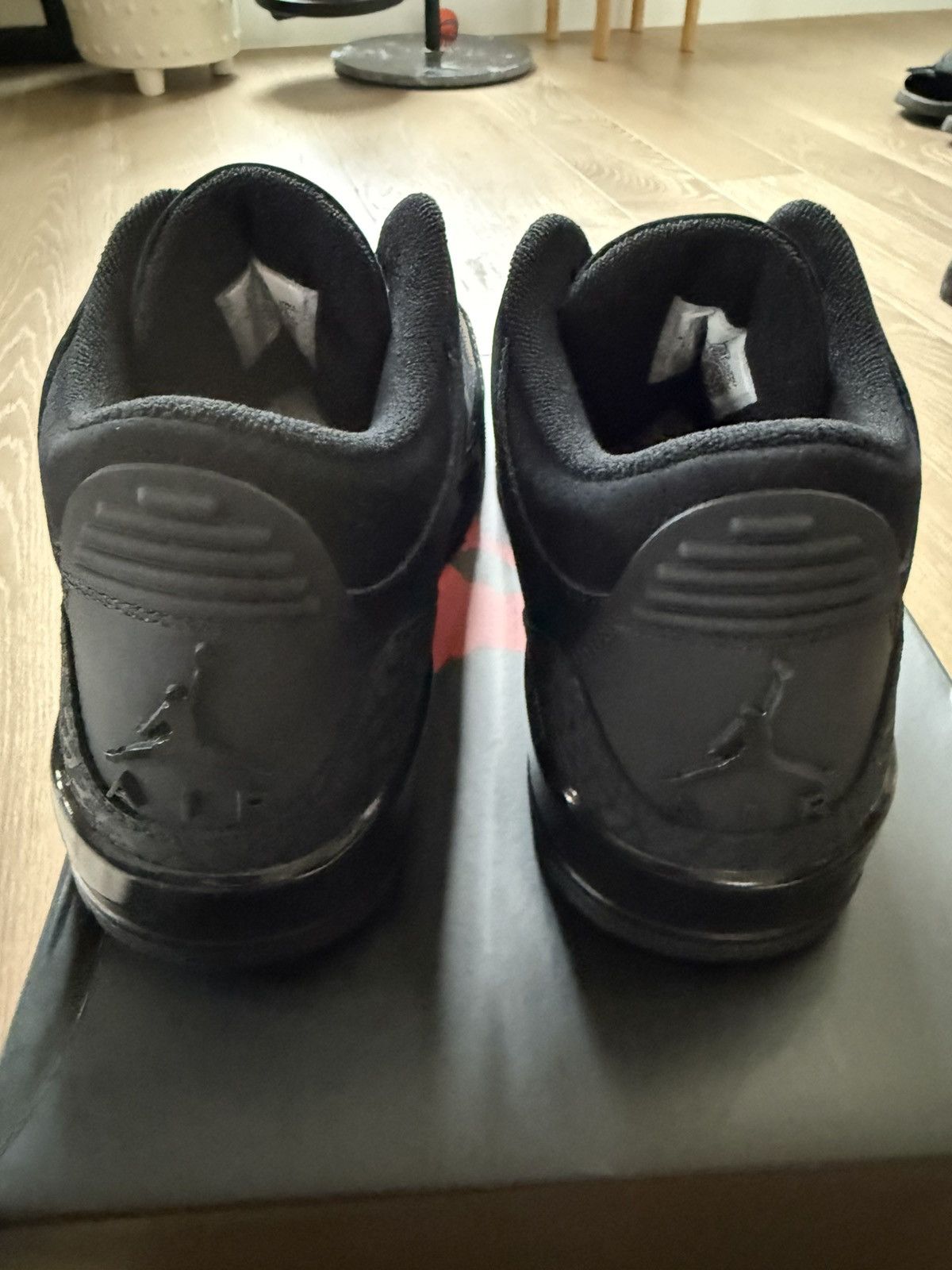 Jordan Brand Nike Jordan 3 Retro Black Cat 2025 Triple Black Size 8.5 Size US 8.5 / EU 41-42 - 3 Thumbnail