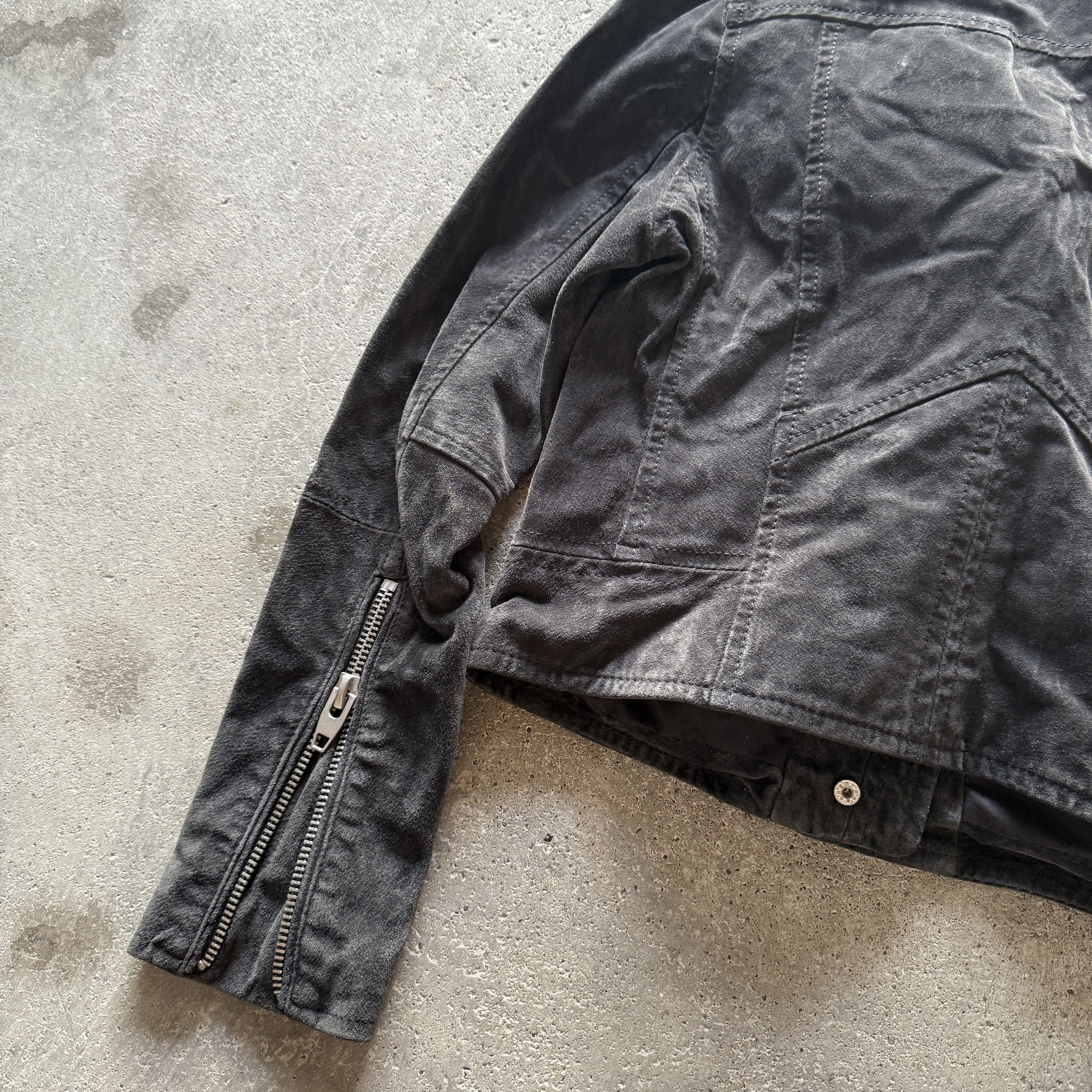 Other vintage SL8 black suede leather biker jacket Size XS / US 0-2 / IT 36-38 - 7 Thumbnail