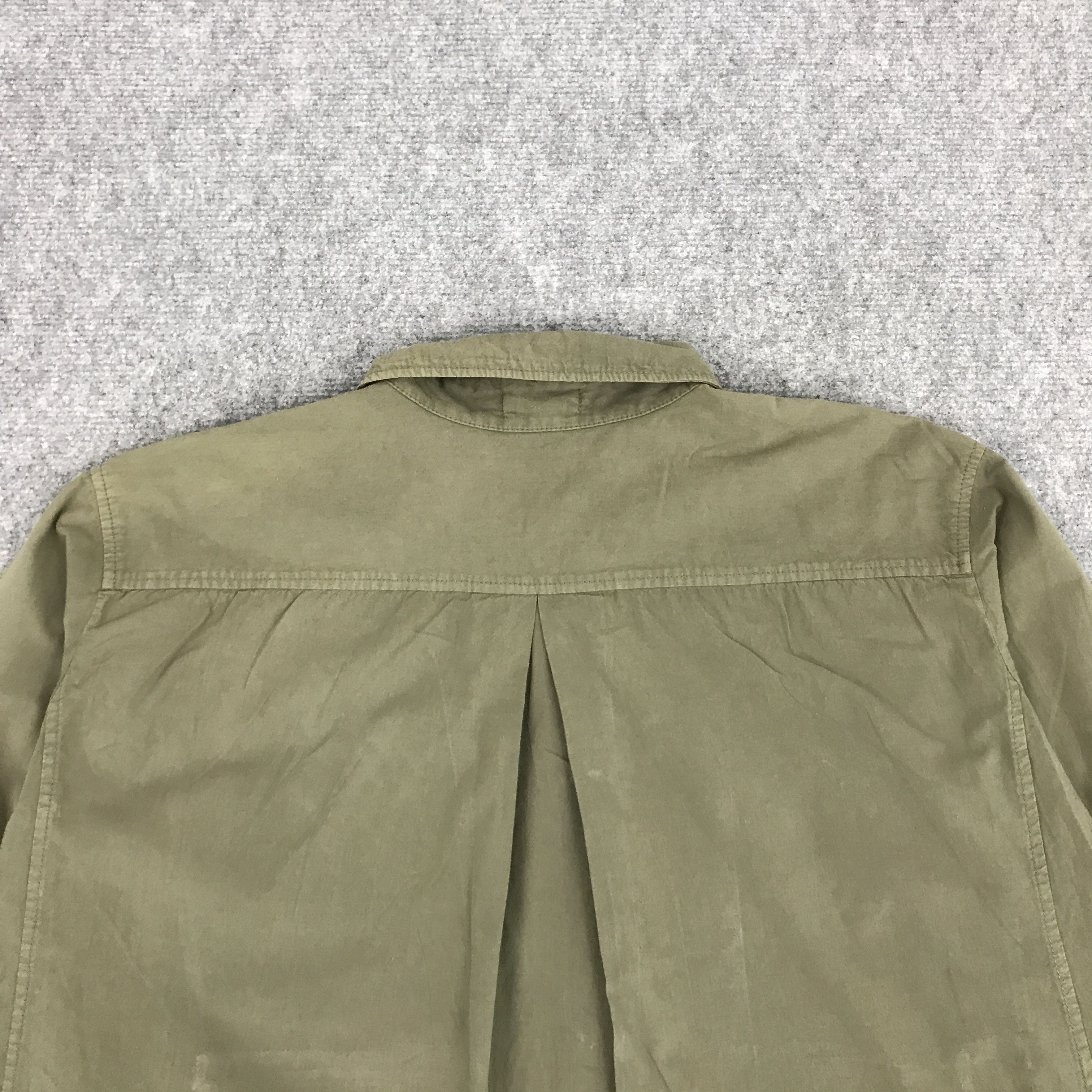 Issey Miyake × Japanese Brand PLANTATION BY ISSEY MIYAKE OVERSIZE GREEN BUTTON JACKET Size US M / EU 48-50 / 2 - 4 Thumbnail