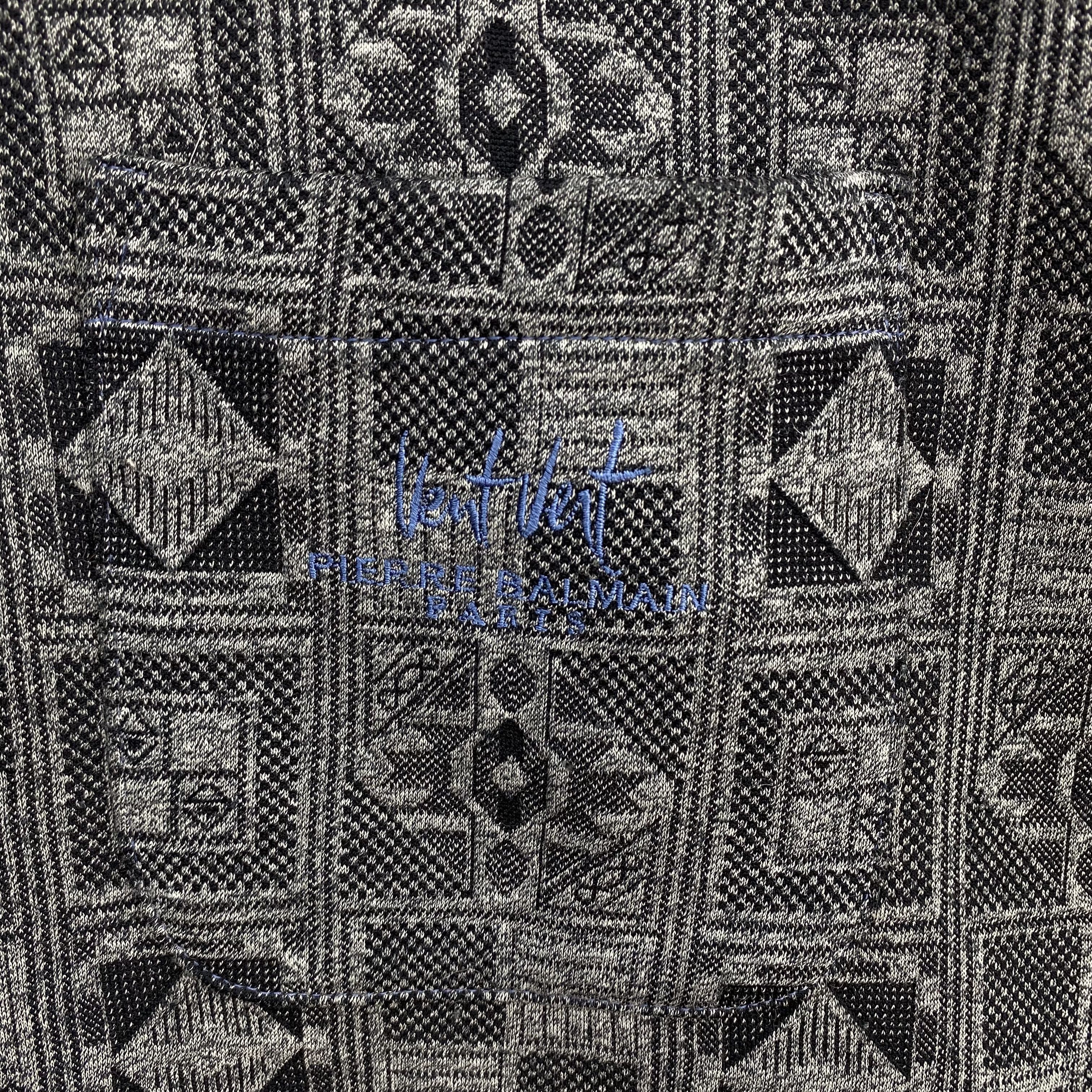 Pierre Balmain Vintage 90s Pierre Balmain Sweatshirt Geometric Sweater Size M / US 6-8 / IT 42-44 - 4 Thumbnail