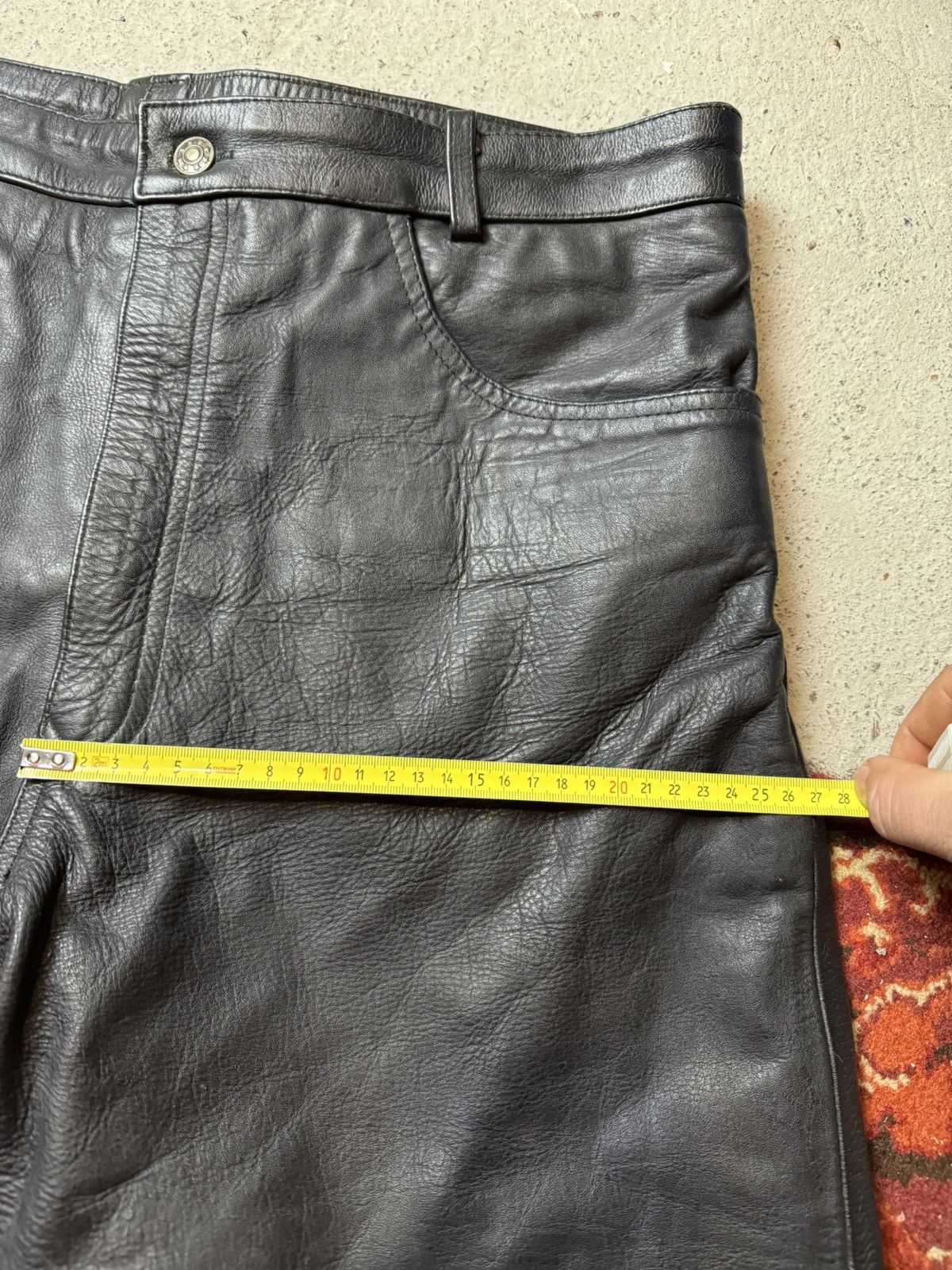 Genuine Leather × Vintage Avantgarde Leather Bikers Spirit Motors Opium Vintage Y2K Size US 35 - 13 Thumbnail