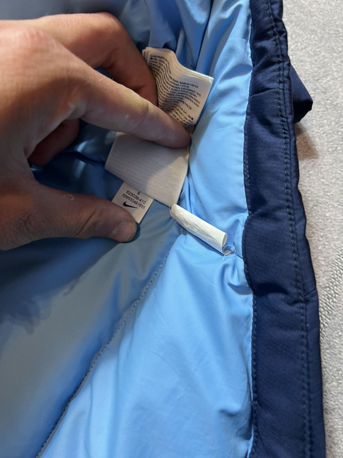 Nike 💙NIKE MANCHESTER SITY NYLON PUFFER HYPE Y2K SWAG JACKET Size US M / EU 48-50 / 2 - 2 Thumbnail