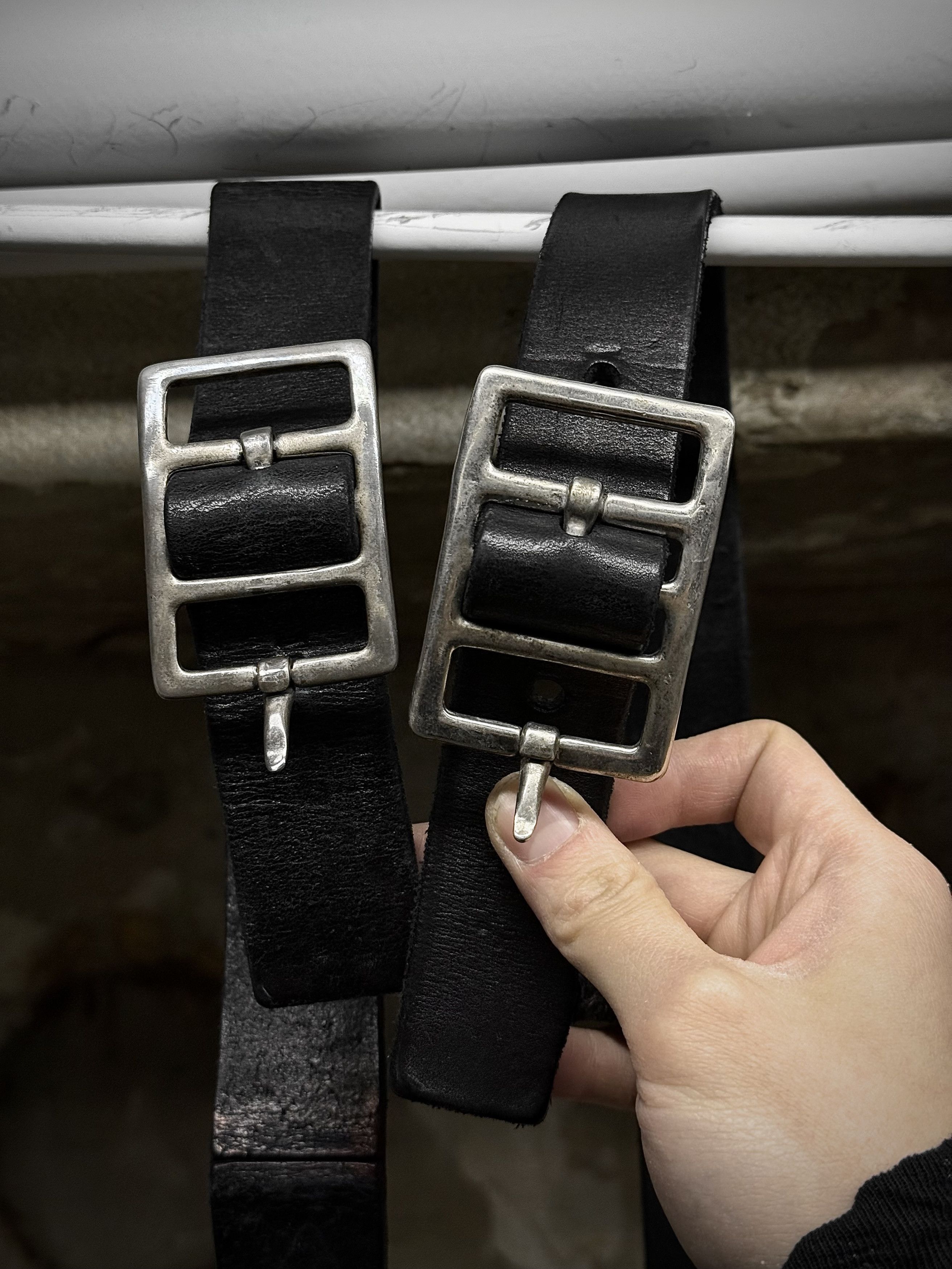 Carol Christian Poell Carol Christian Poell Object-dyed 'L' Cow Leather Belt Size ONE SIZE - 3 Thumbnail