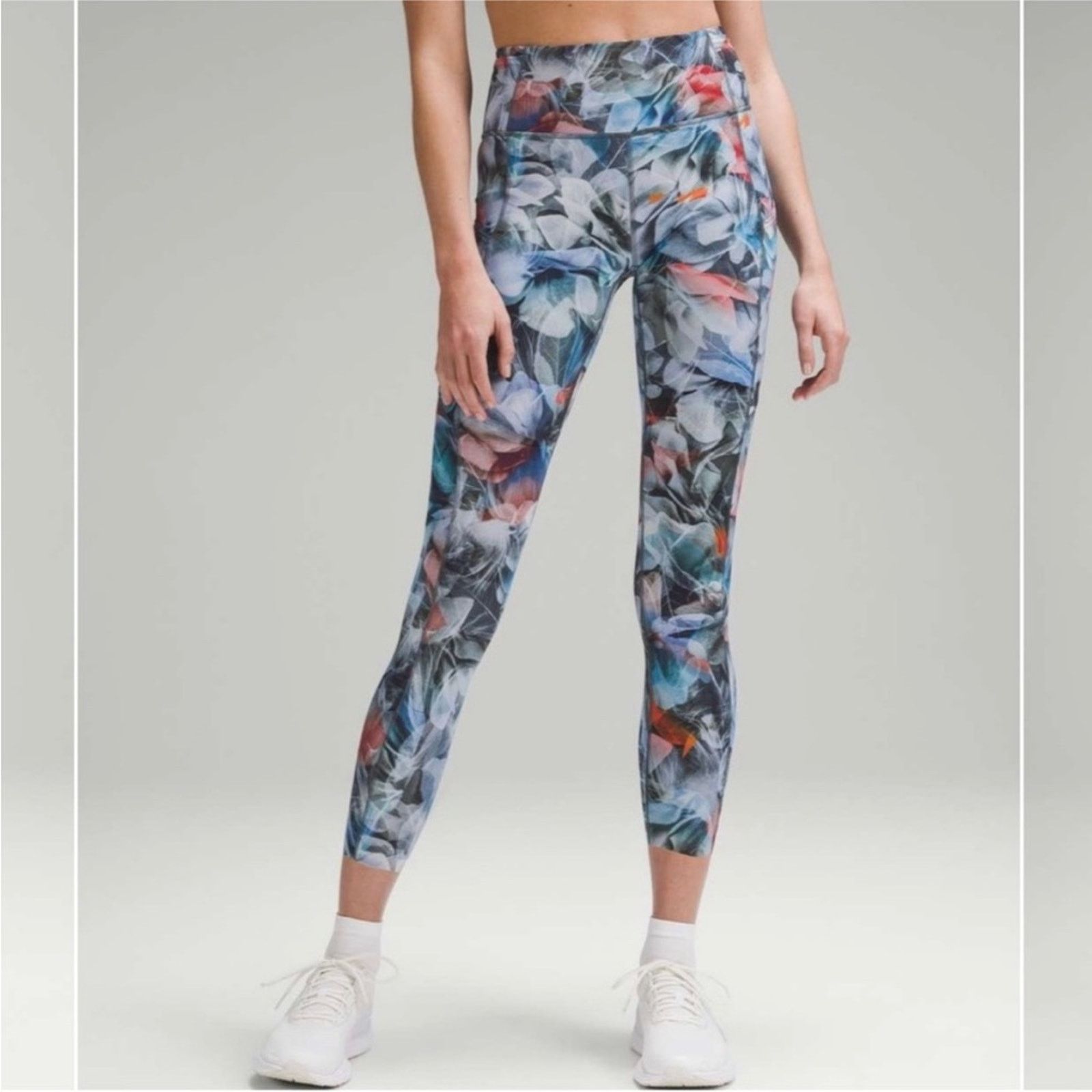 Lululemon NEW! LULULEMON Fast Free High Rise Tight 25” Pockets Floral Size 27" / US 4 / IT 40 - 1 Thumbnail