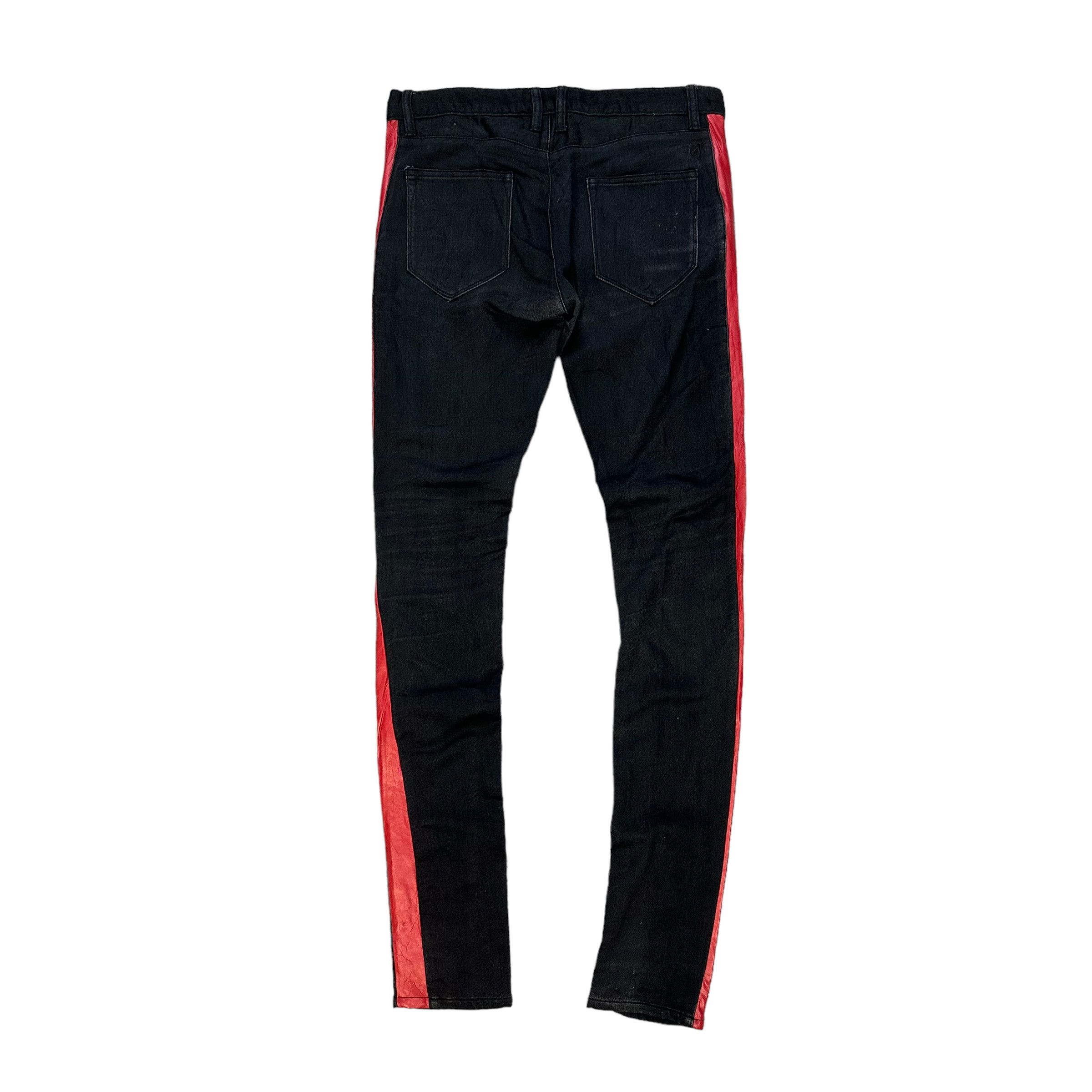 Japanese Brand BENNU JAPAN RED LINE SKINNY FIT PANT #7905-189 Size US 32 / EU 48 - 11 Thumbnail