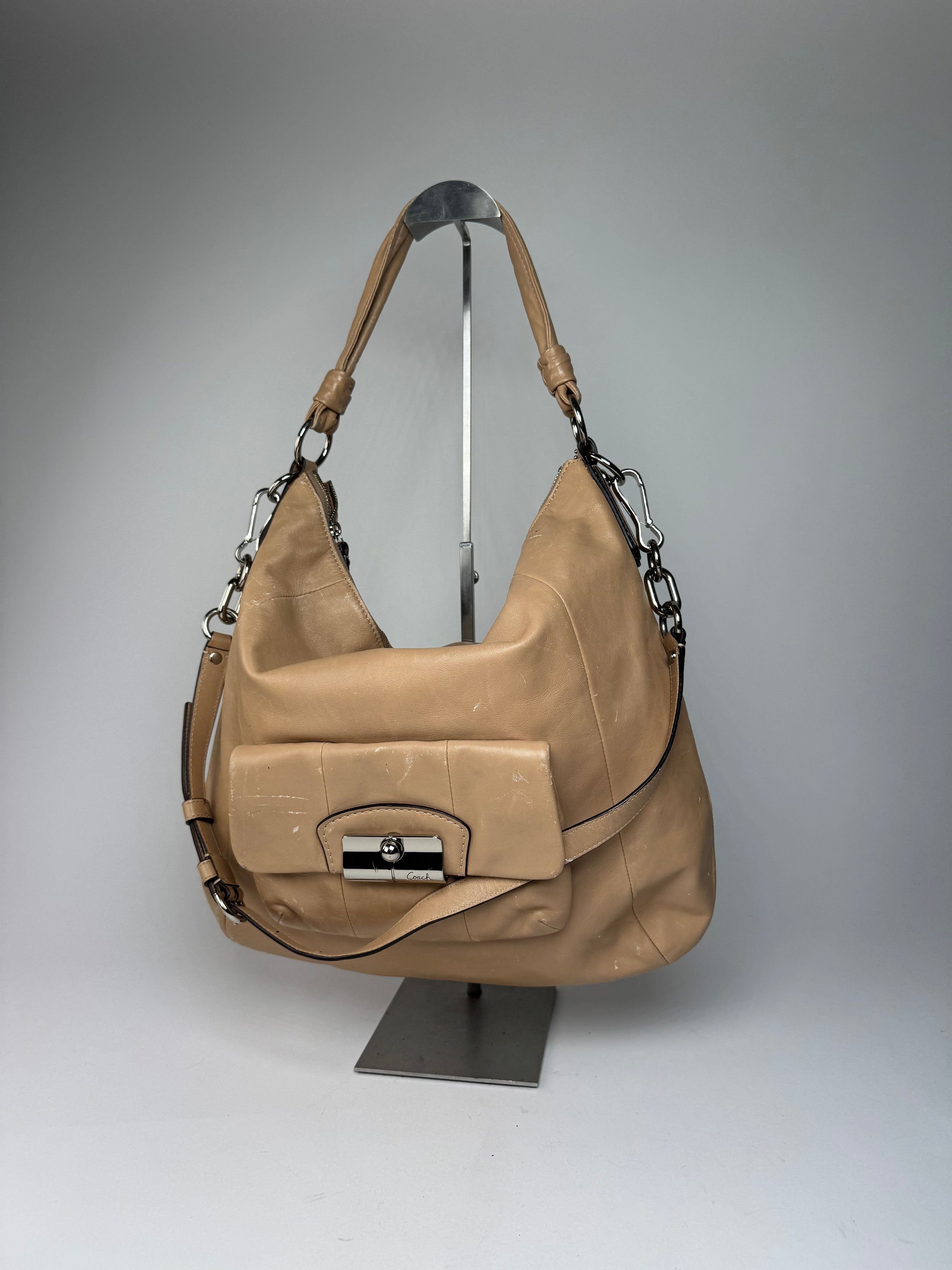 Coach Vintage 2Way Leather Handbag Camel Size ONE SIZE - 1 Thumbnail