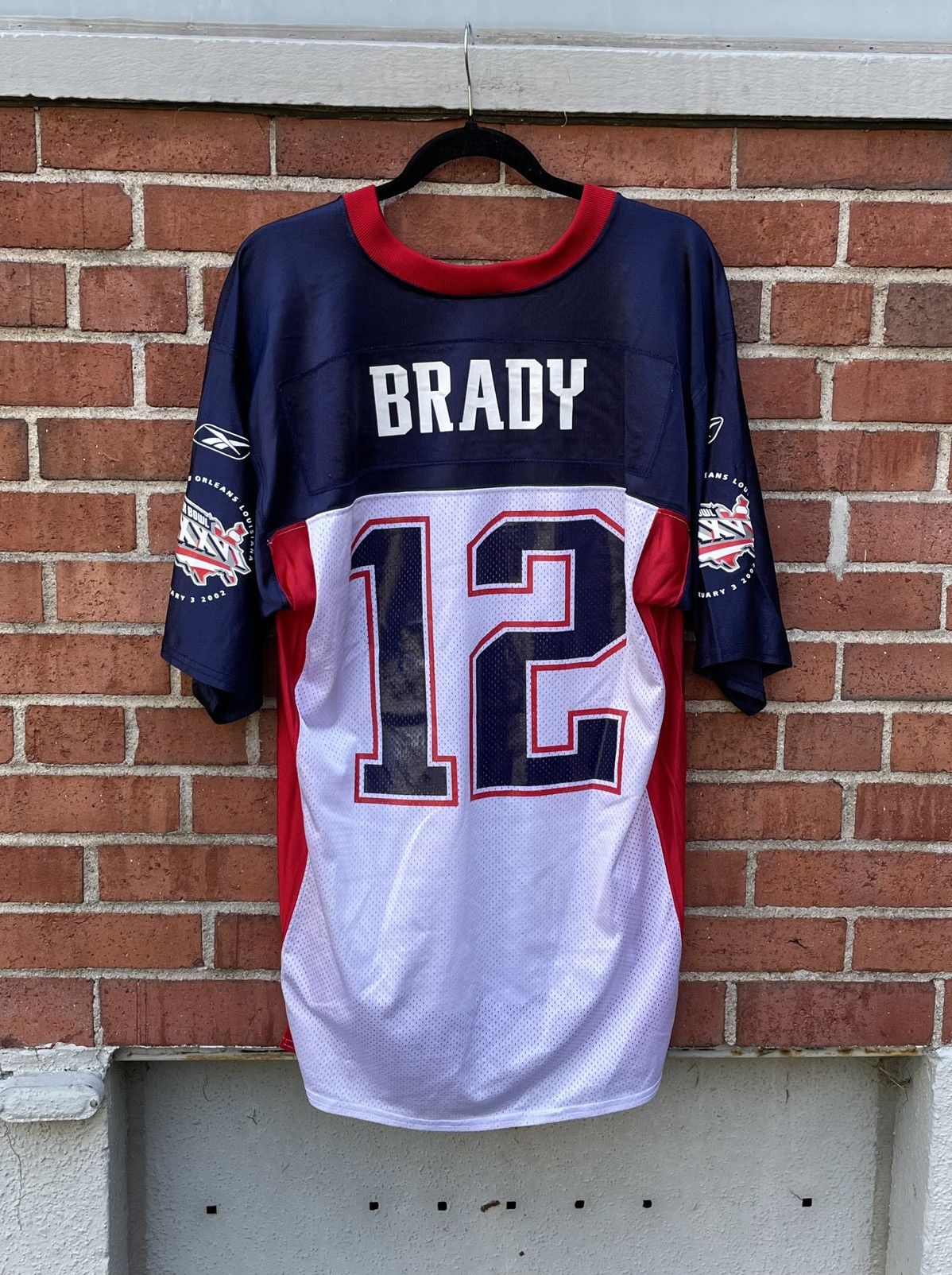 Reebok Vintage Tom Brady Rare Reebok Super Bowl XXXVI Men’s Size US M / EU 48-50 / 2 - 6 Thumbnail