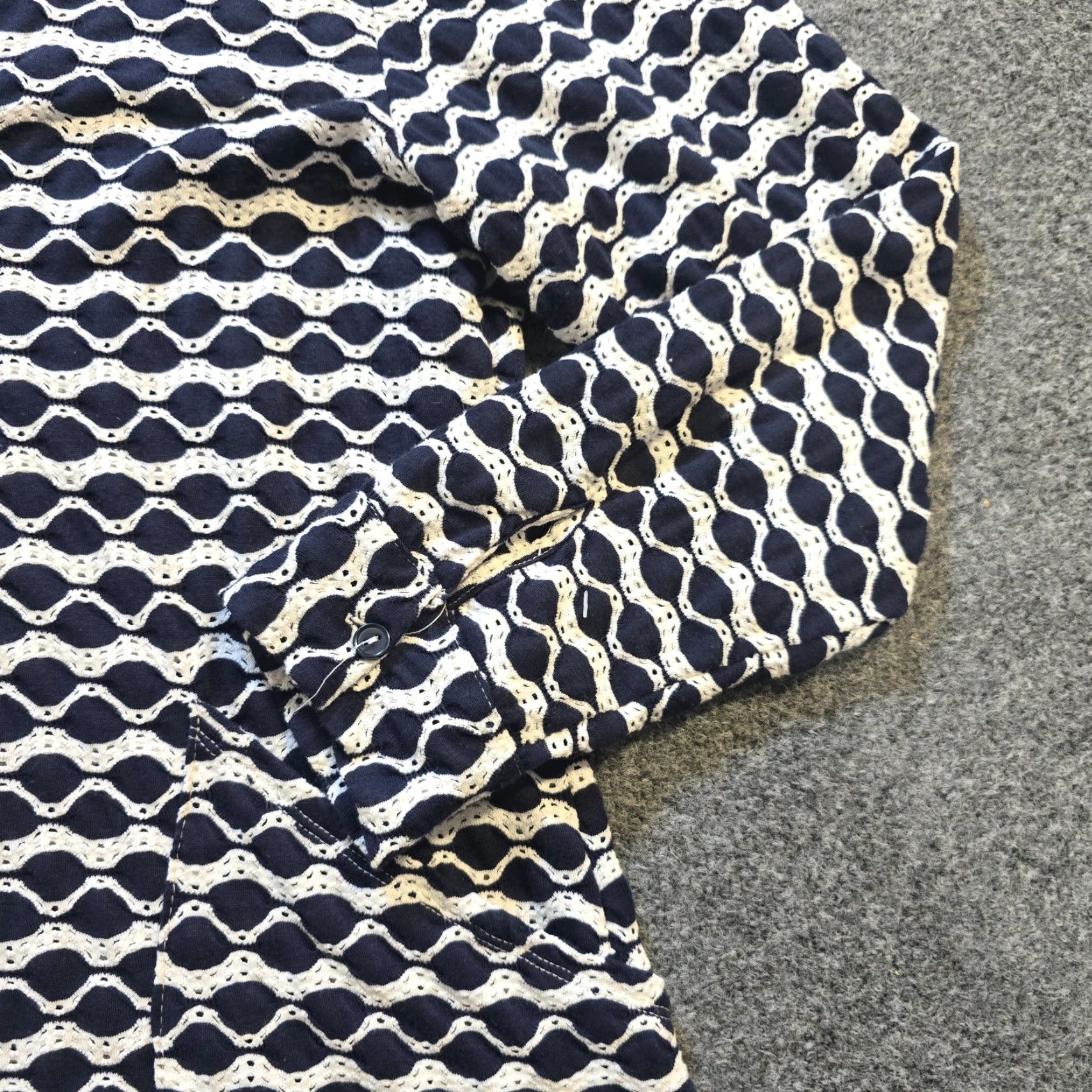 Vintage For Cynthia Top Womens Tunic Shirt M Blue Pockets Stretchy Casual Coverup Size M / US 6-8 / IT 42-44 - 4 Thumbnail