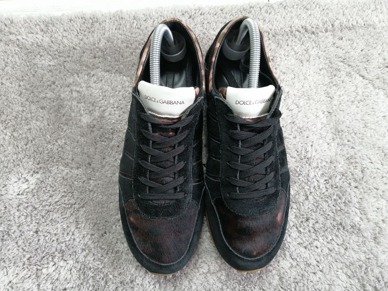 Dolce & Gabbana Suede Pony Fur Sneakers Black Size US 8 Size US 8 / EU 41 - 5 Thumbnail