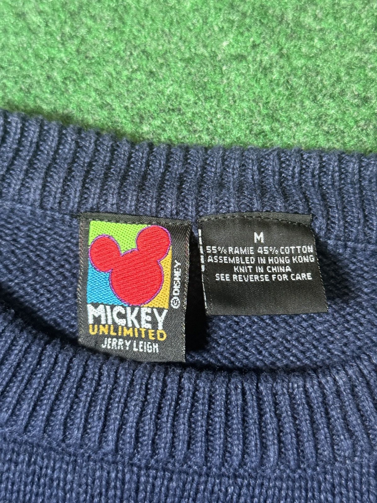 Disney × Mickey Unlimited × Vintage Vintage 90s Mickey Unlimited Mickey Mouse Knit Sweater Size US M / EU 48-50 / 2 - 3 Thumbnail